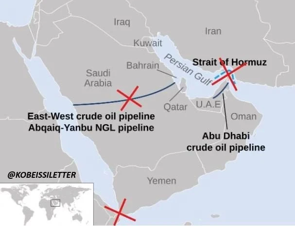 🇸🇦⚡Саудовская Аравия не экспортировала нефть через порты Красного моря с прошлой субб...