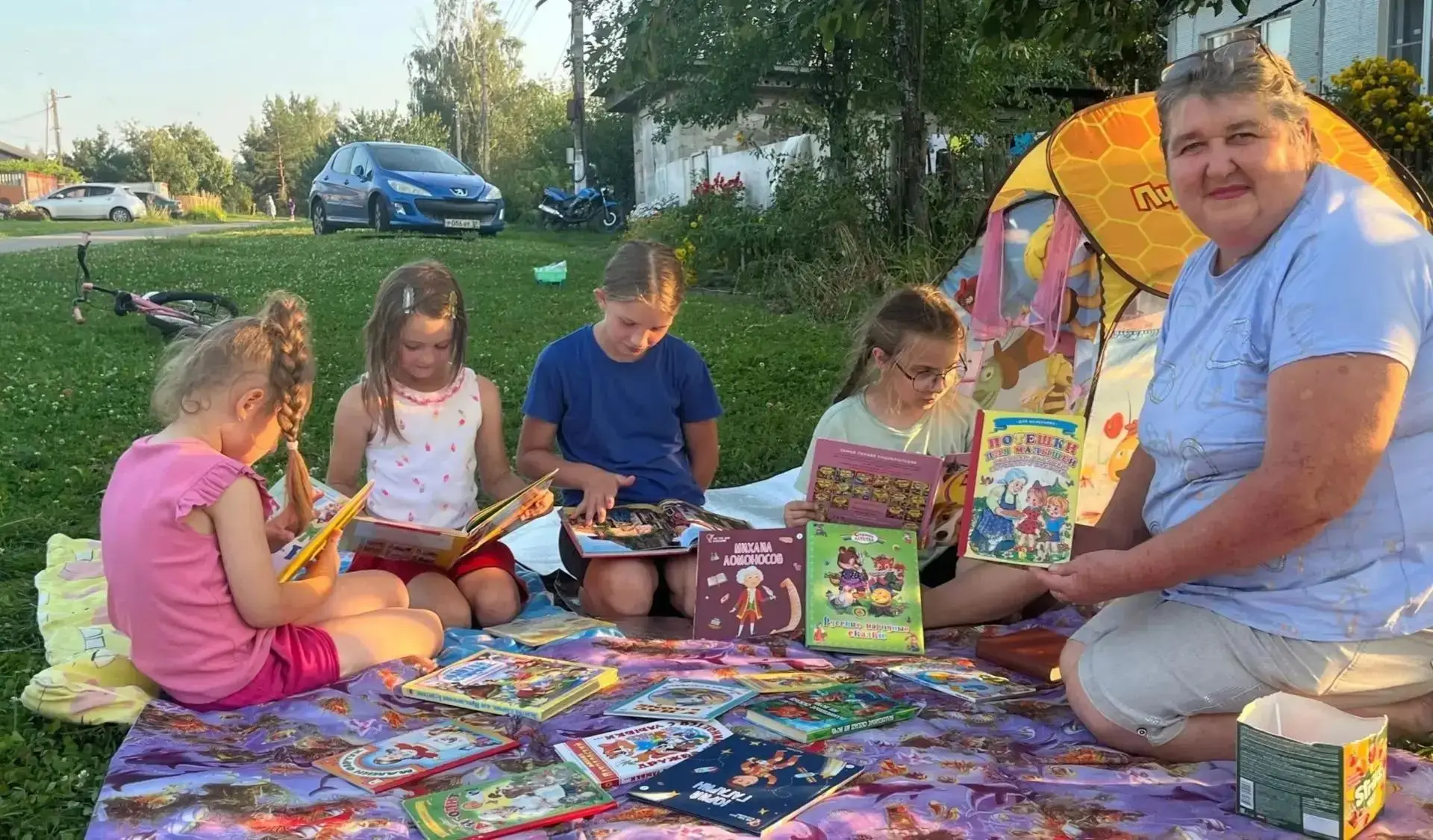 «Сказки на природе»: летнее чудо в Полтевской сельской библиотеке 🌿📖