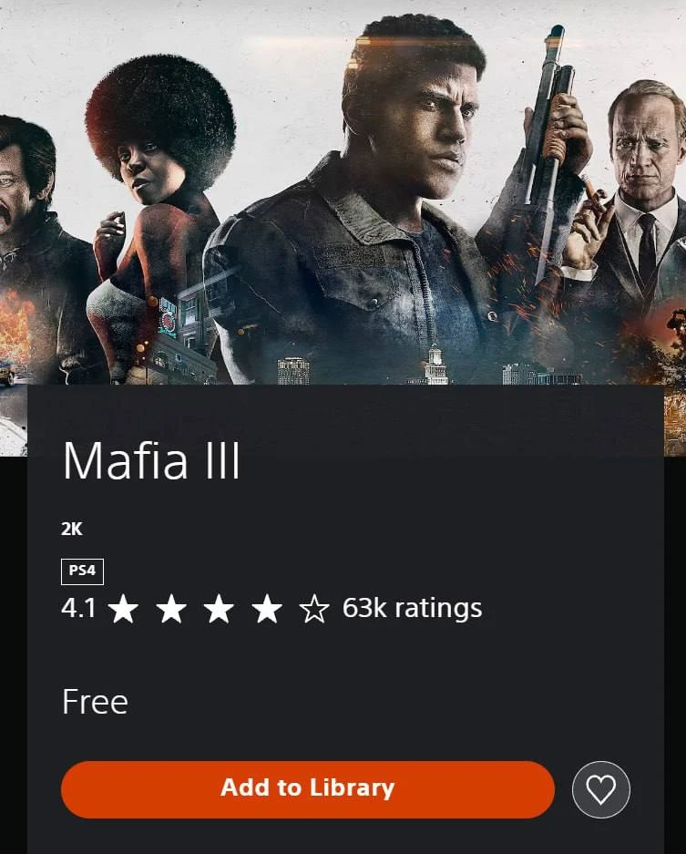 ❗️Халява: Mafia 3 и Call of Duty: WWll раздают бесплатно в PS Store