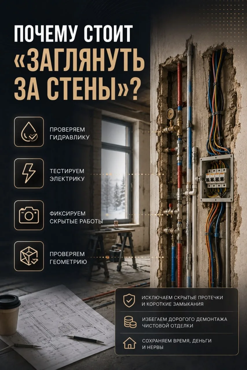 Самая дорогая ошибка в ремонте: почему стоит «заглянуть за стены»?

Представьте: ремонт закончен, ин