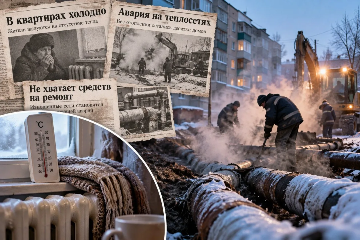 Вспомнили, как Иркутская область переживала коммунальные «радости» 90-х.