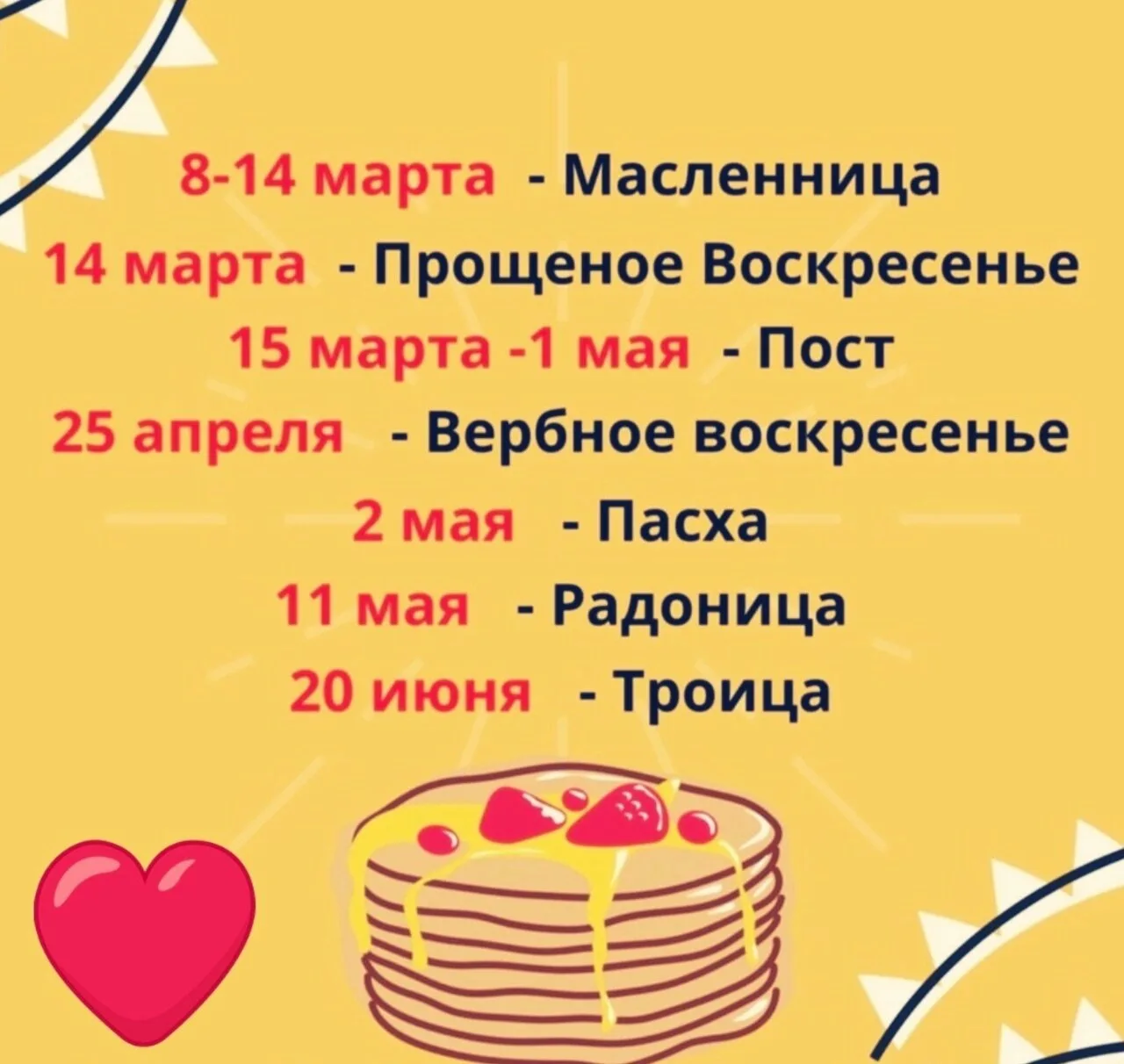 Подсказка с ближайшими православными праздниками в 2021 году