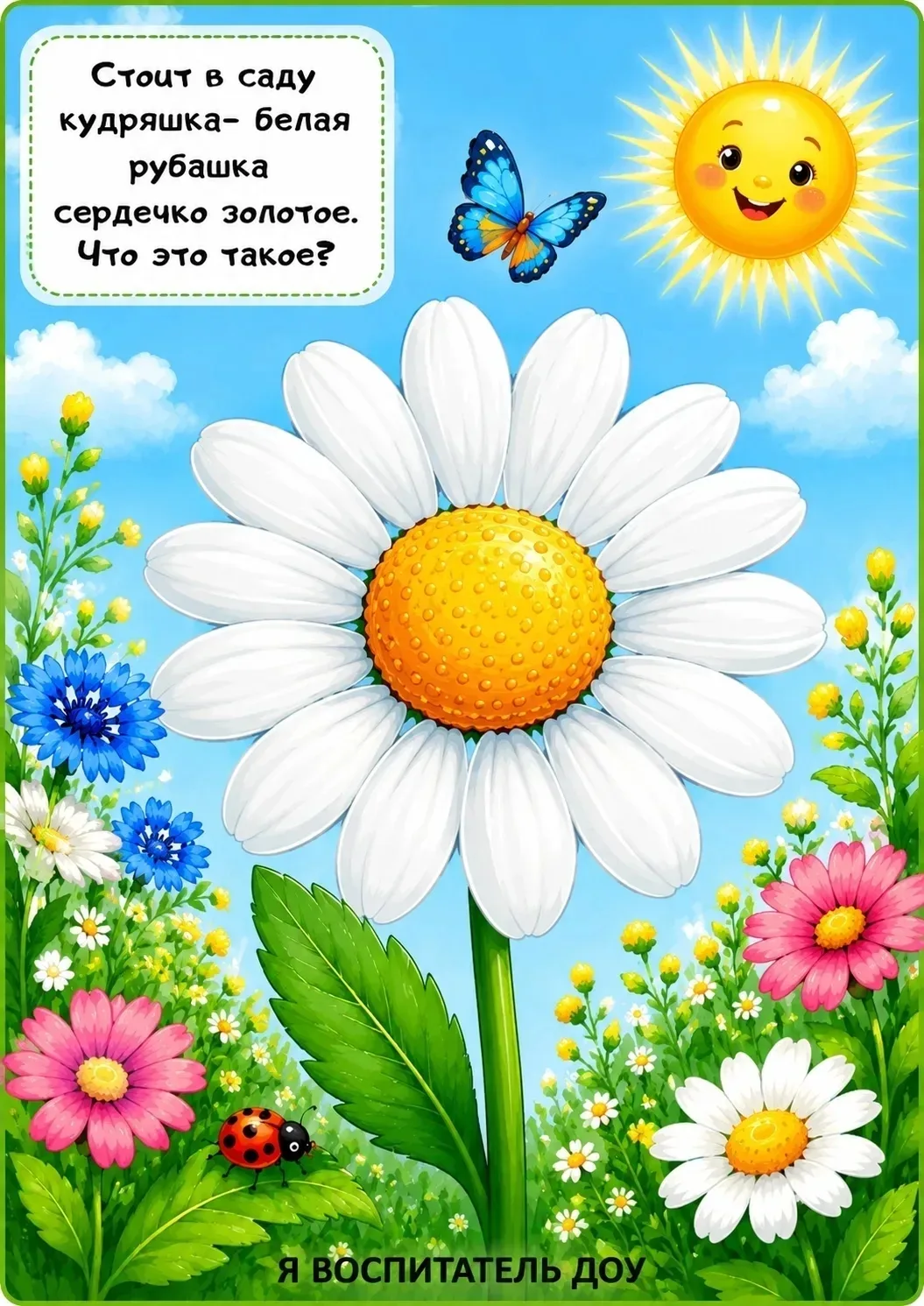 🌼 С Днем ромашки!

Здравствуйте, наши дорогие родители!

Сегодня у нас в саду прошел тематический «
