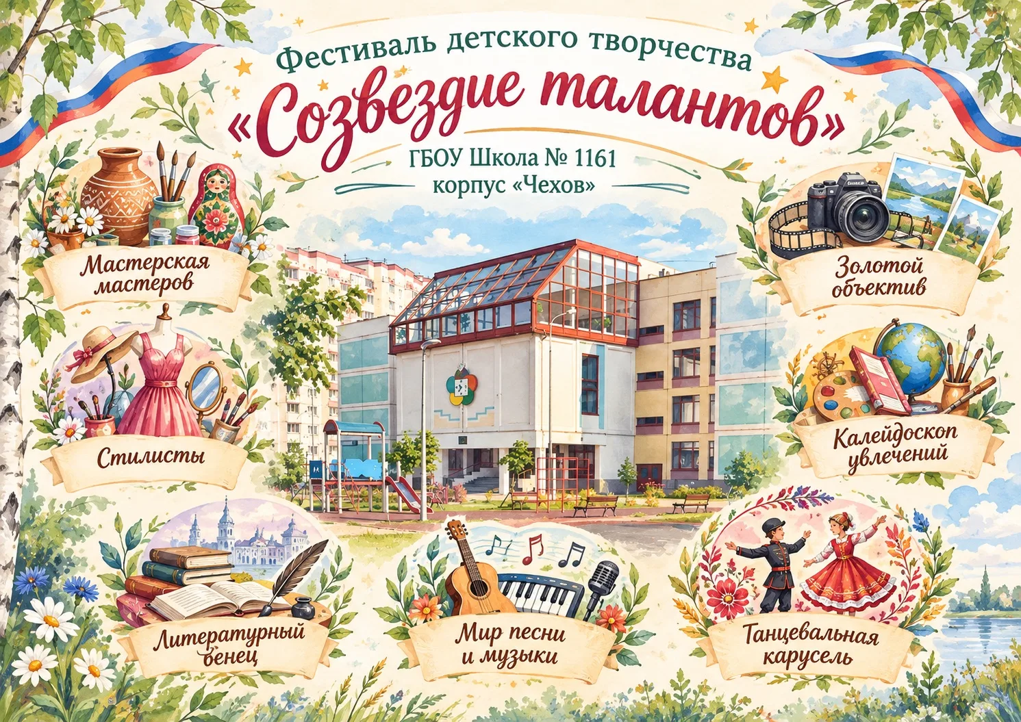 ✨В корпусе «Чехов» стартует фестиваль детского творчества «Созвездие талантов».