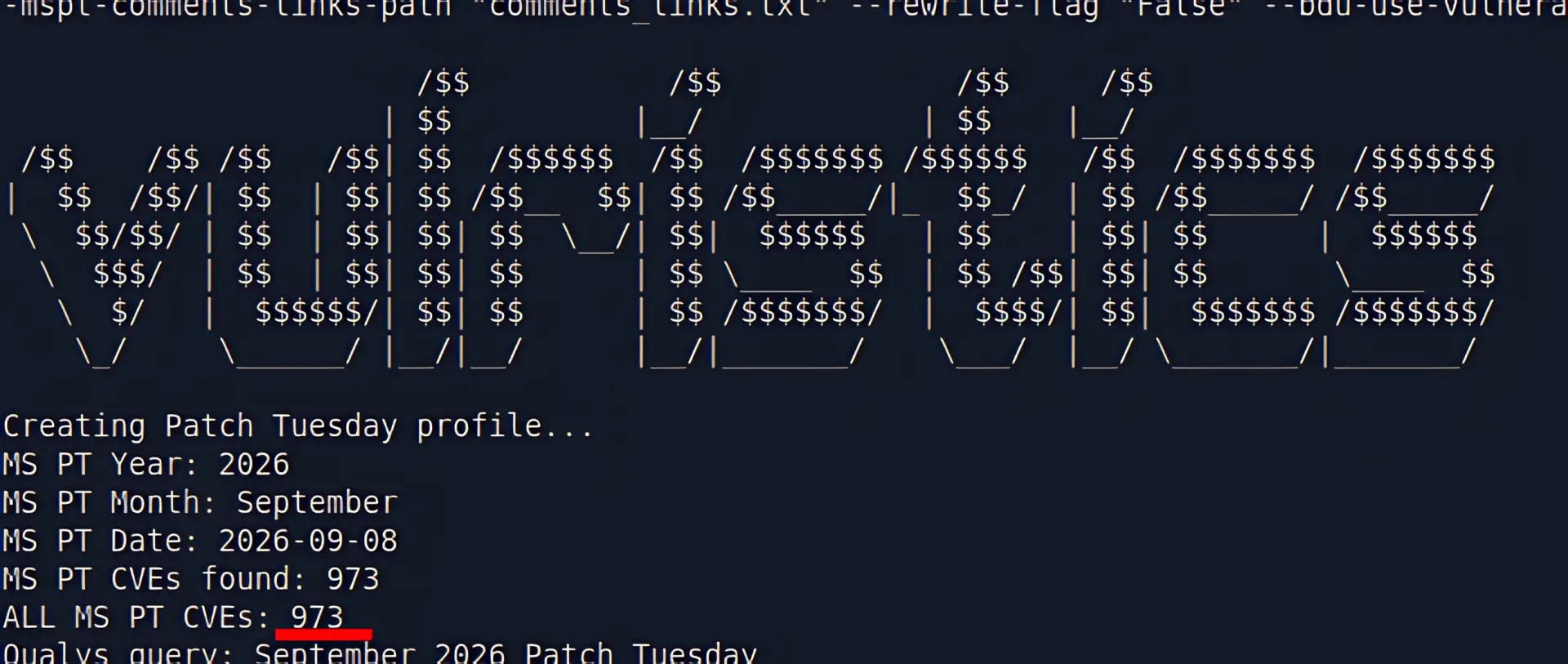 Сентябрьский Microsoft Patch Tuesday. 973 уязвимости. 🫣