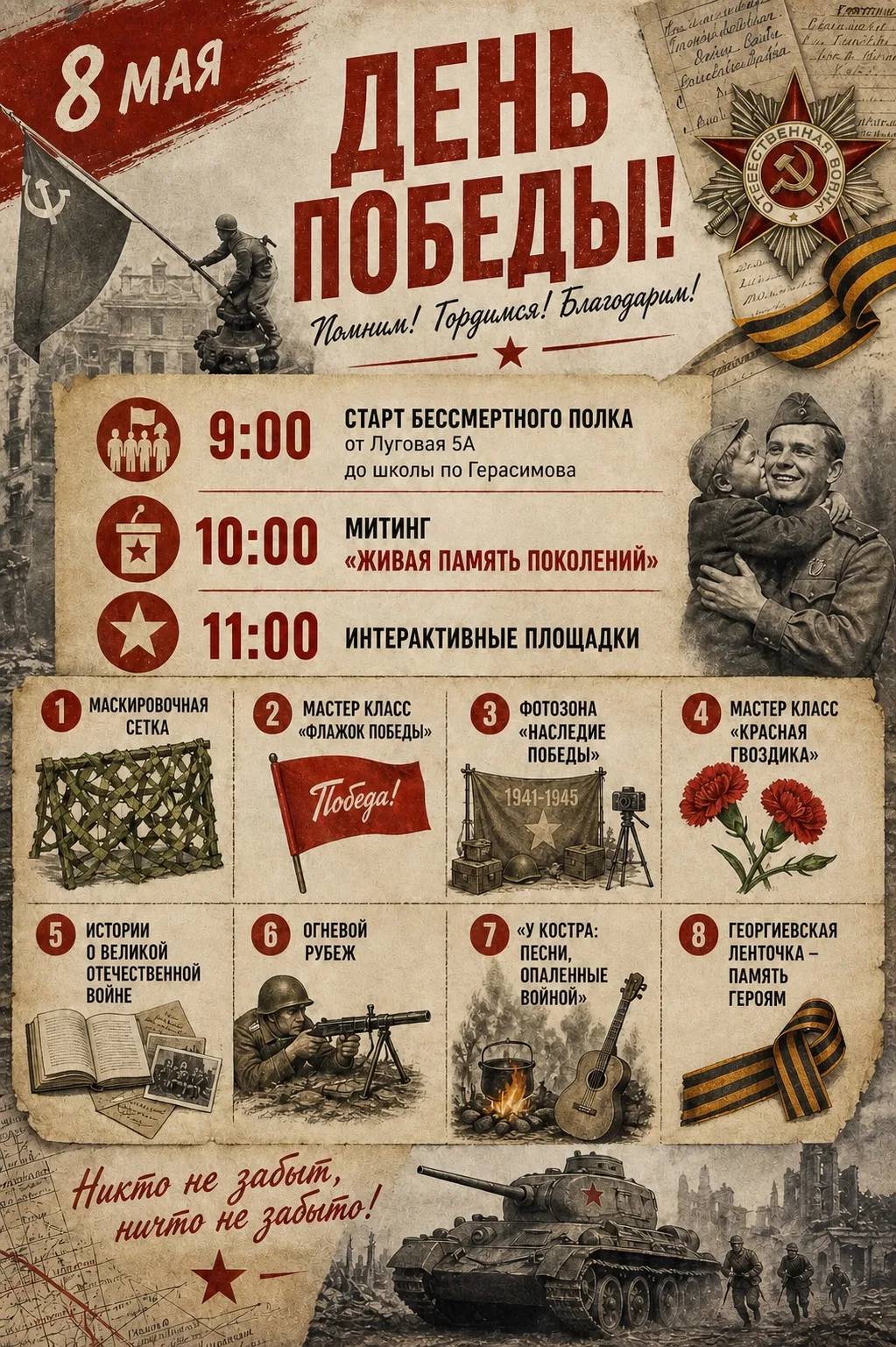 🇷🇺 ДЕНЬ ПОБЕДЫ — ПАМЯТЬ, КОТОРАЯ ЖИВЁТ В НАС 🇷🇺
