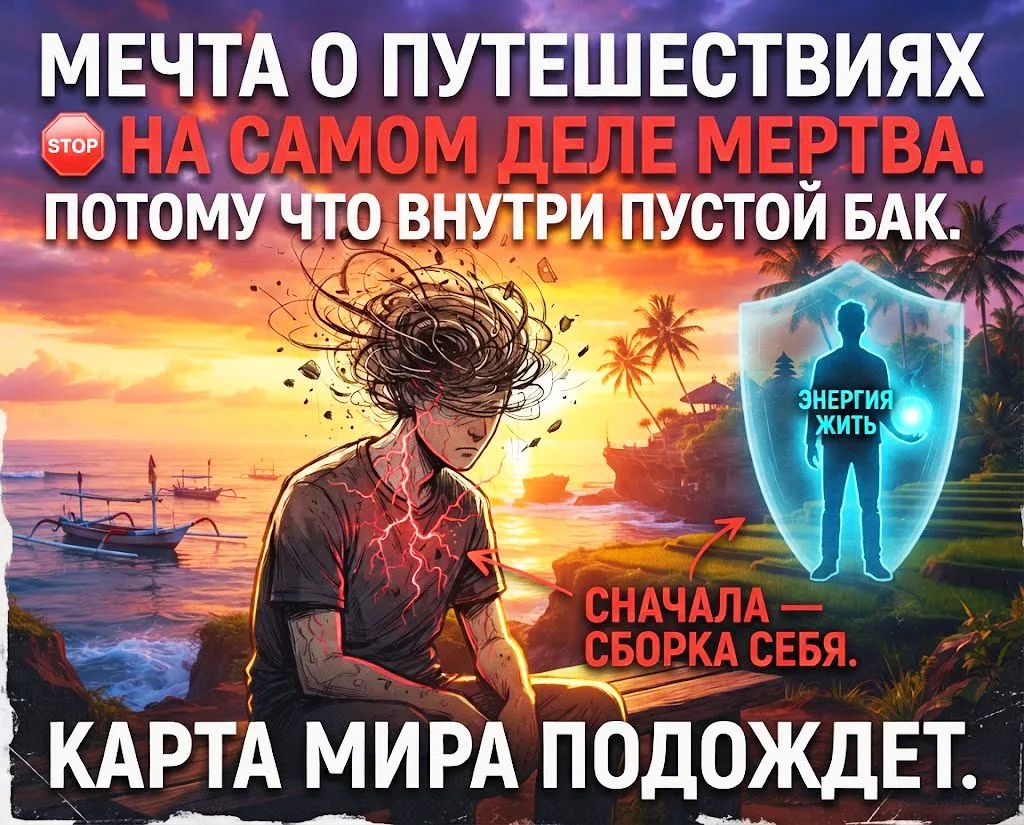 Твоя мечта объехать весь мир на самом деле мертва. И это лучшее осознание за последнее ...