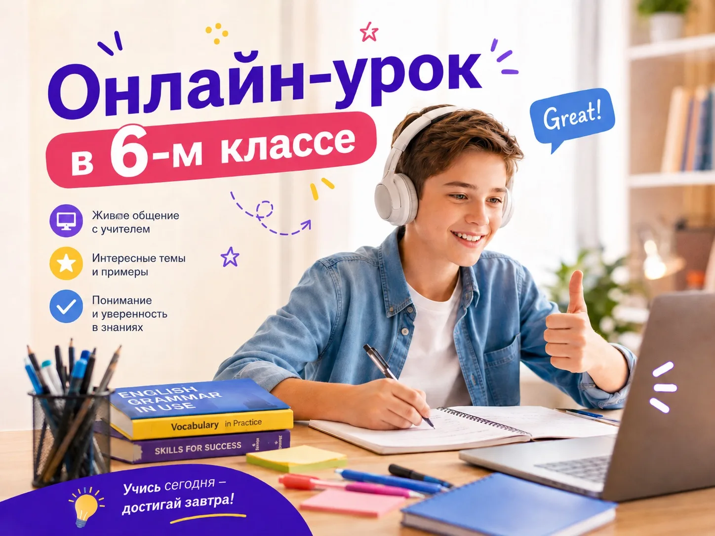 🎯 Ищем шестиклассников в утреннюю мини-группу!
