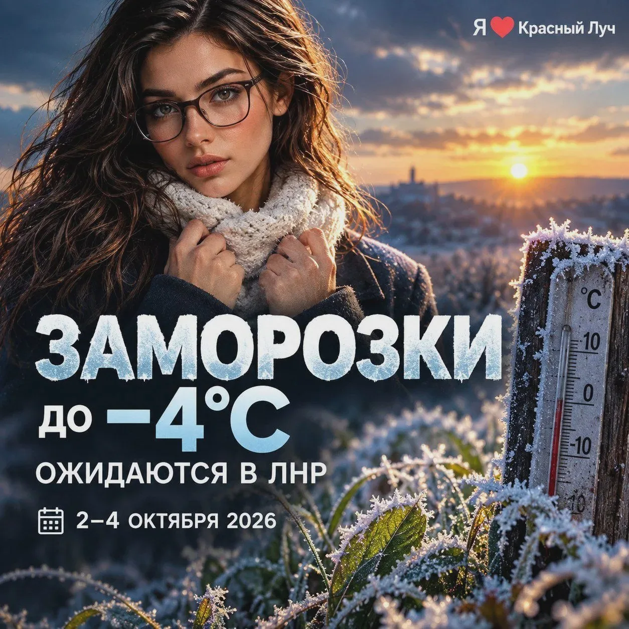 В ЛНР прогнозируют заморозки до минус 4 градусов