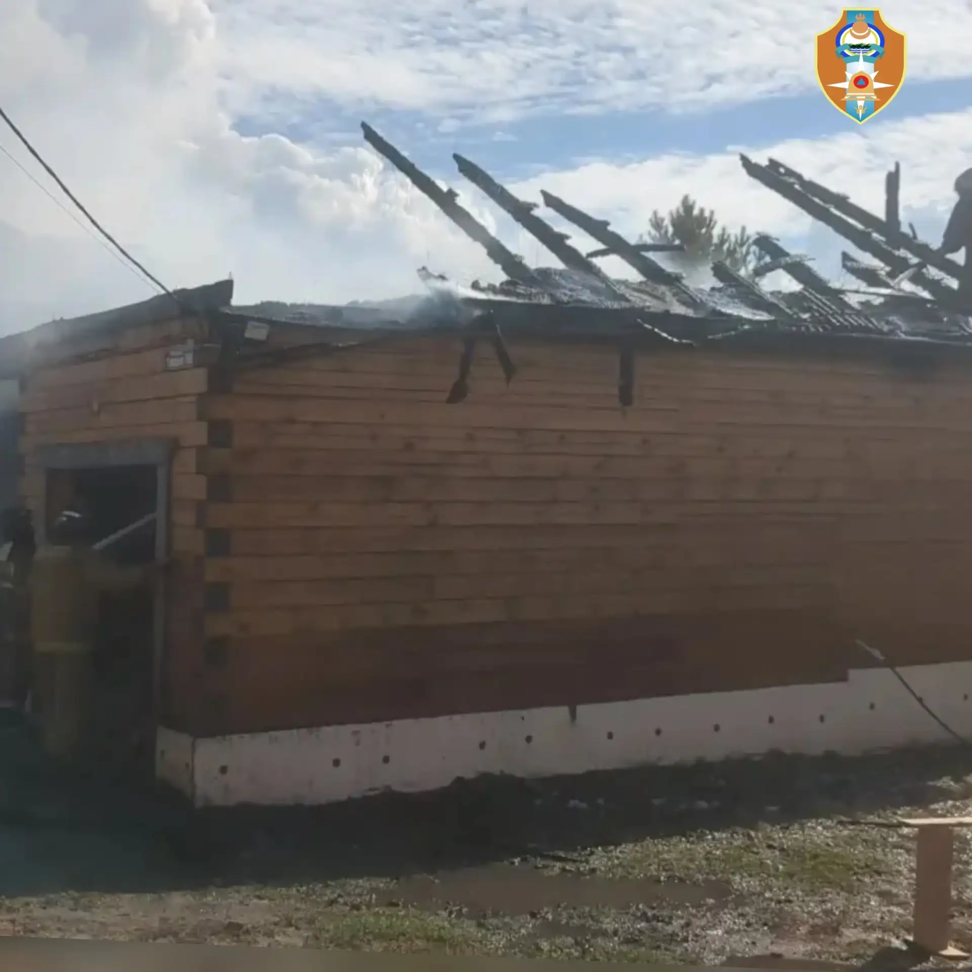 ⭕На пожаре в Тарбагатайском районе пострадала женщина