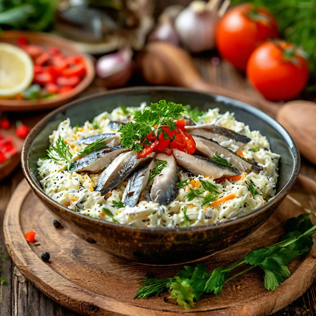 🍴 Шпротный салат: просто и вкусно!