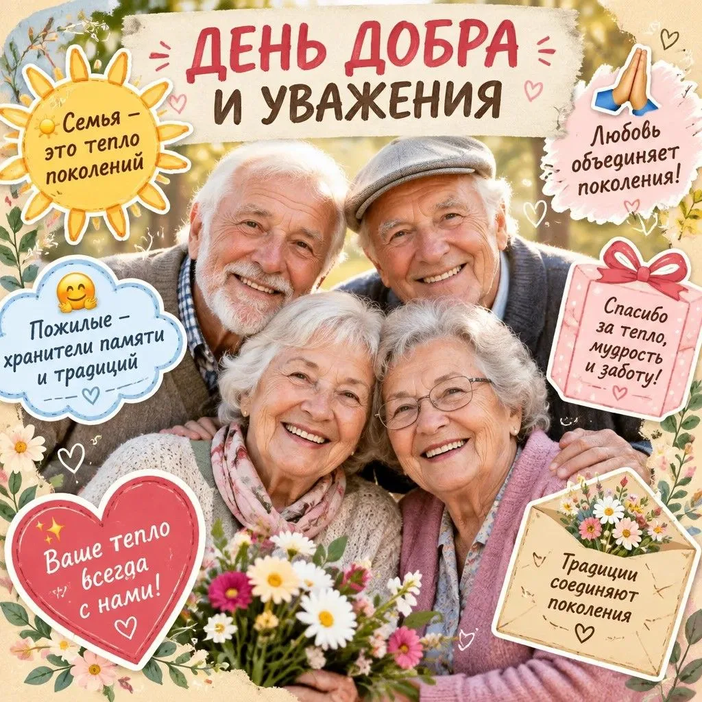 🍁 1 октября во всем мире отмечается Международный день пожилых людей.