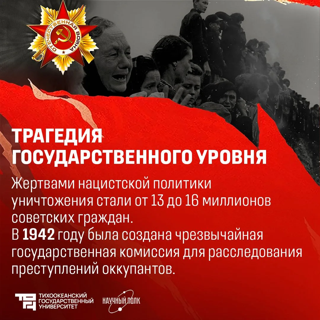 🕯️ Геноцид — преступление без срока давности  Зверства, совершённые нацистами и их пособниками в год