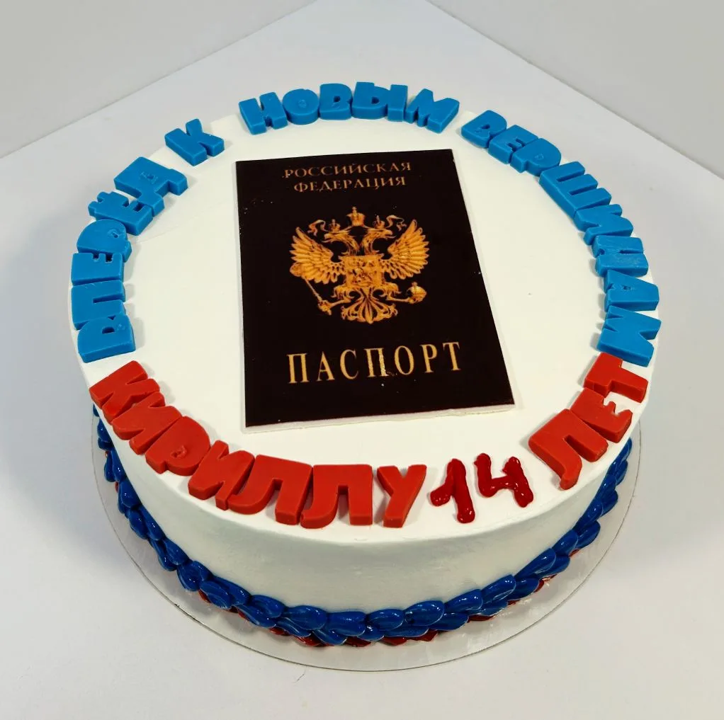 Стильный тортик на 14-летие😎
