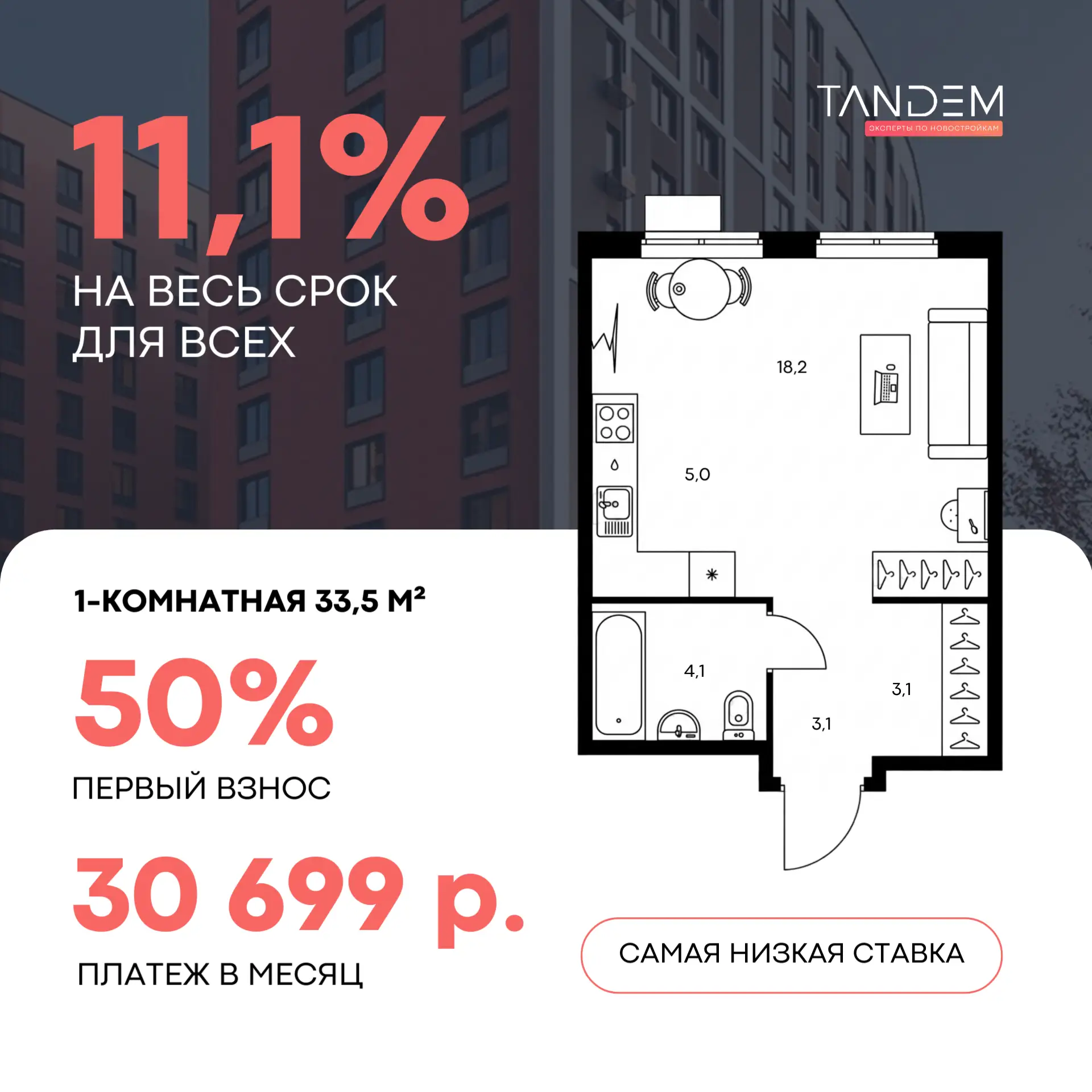⚡️ Появилась ставка ниже 12% ДЛЯ ВСЕХ И НА ВЕСЬ СРОК  «59% россиян считают приемлемыми ставки по ипо