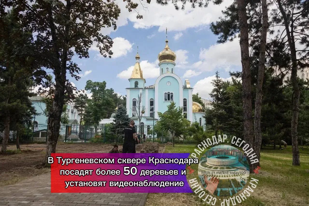 🗣В Тургеневском сквере Краснодара посадят более 50 деревьев и установят видеонаблюдение

В Краснода