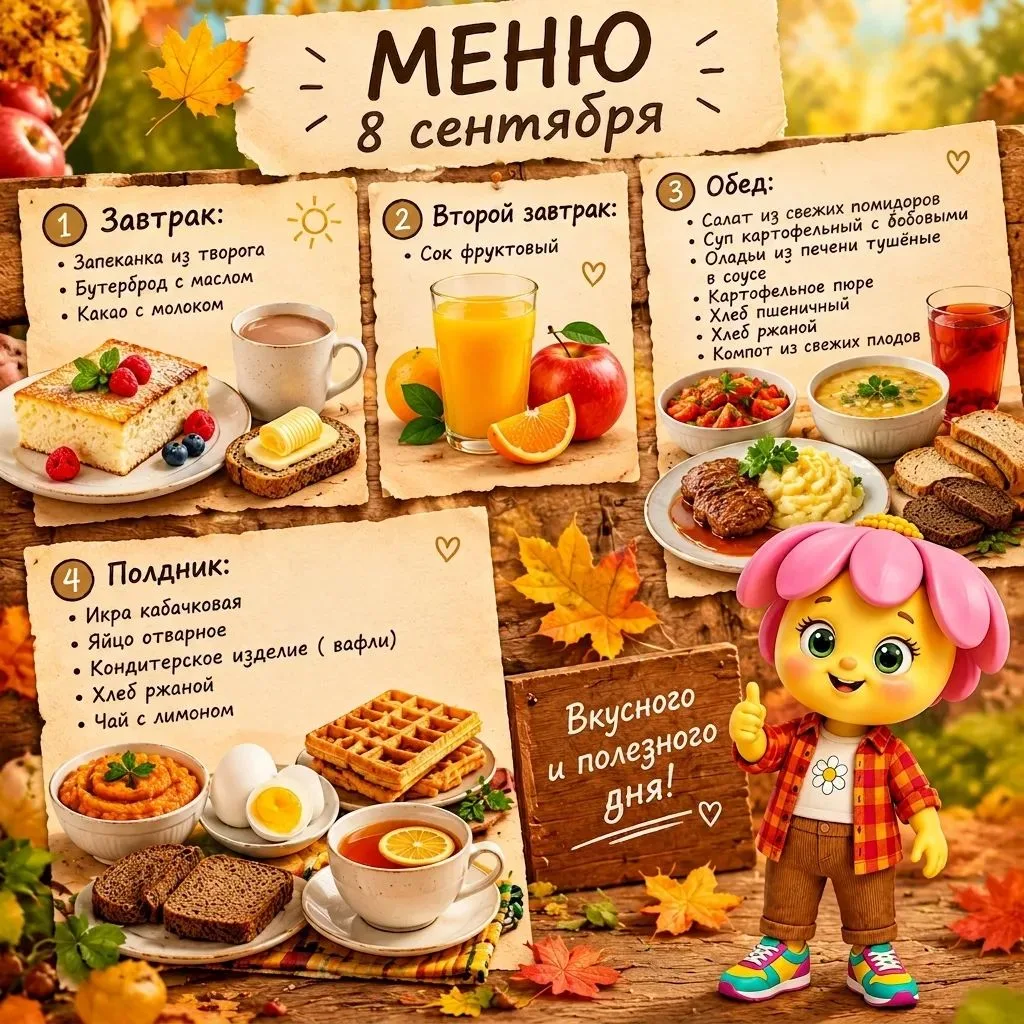 🍎 Наше меню на сегодня!