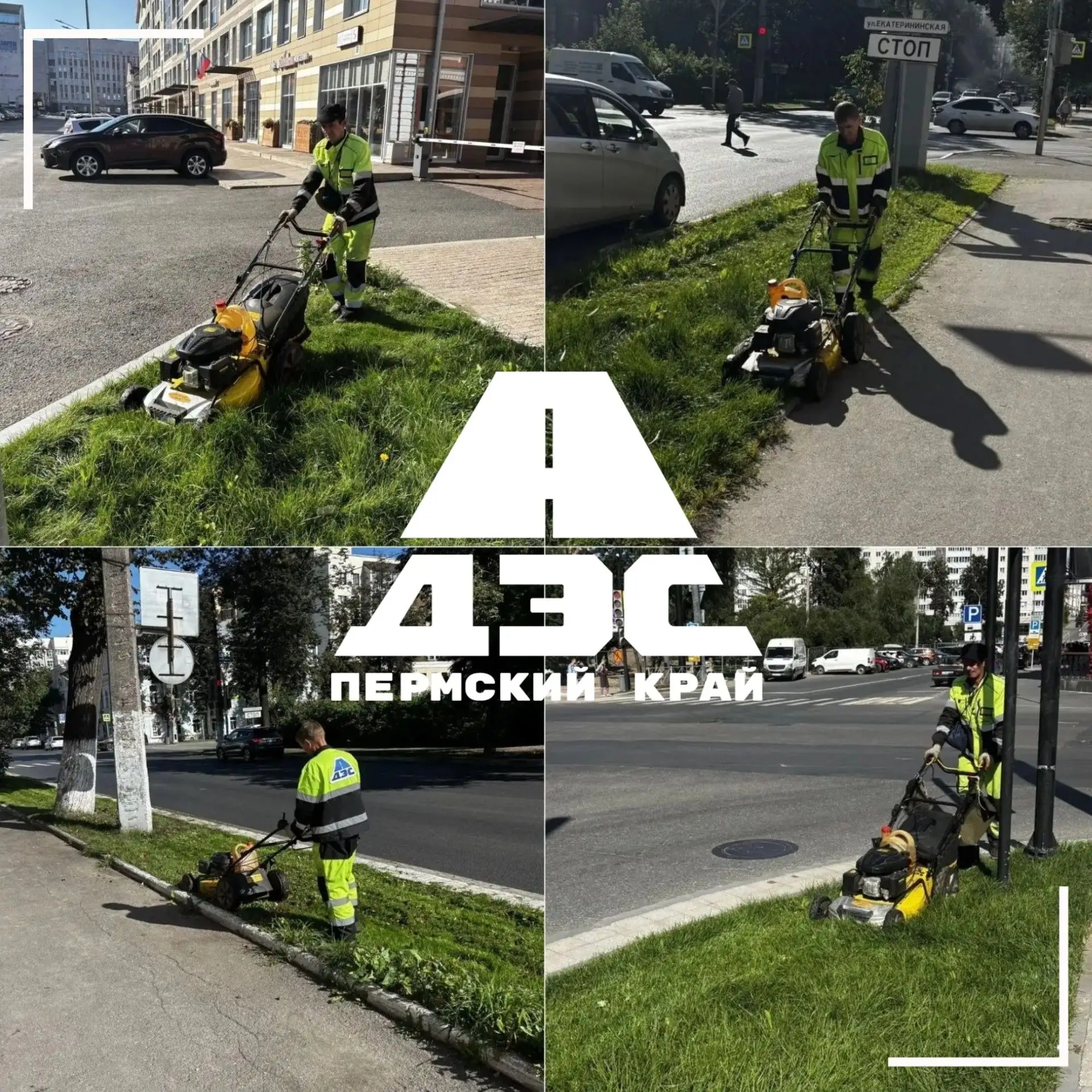 🌿 Кошение газонов: красота и здоровье города 🌿Регулярный уход за газонами — это не пр...