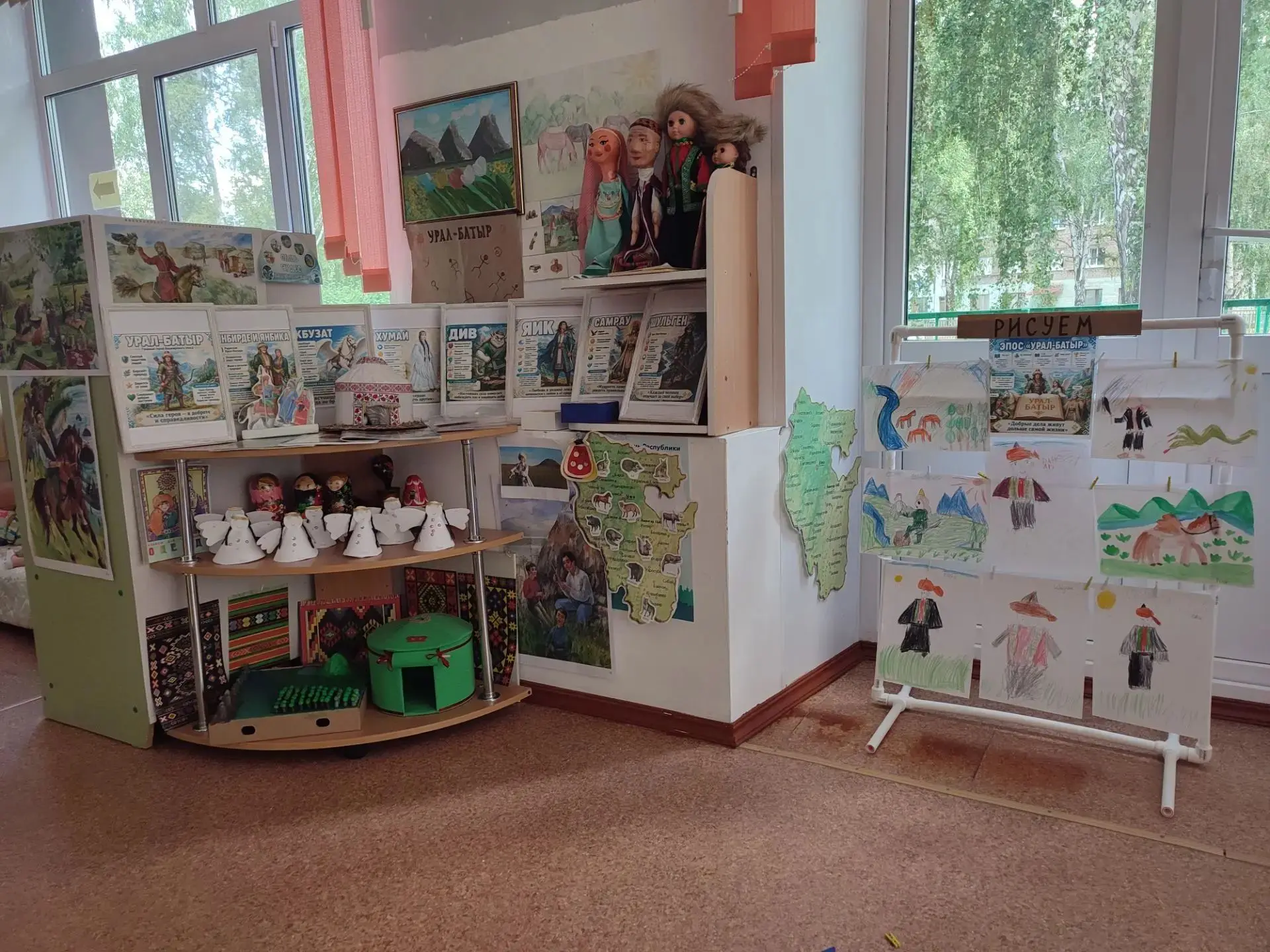 Воспитанники группы "Теремок"  продолжают знакомиться с одним из самых известных произведений башкир