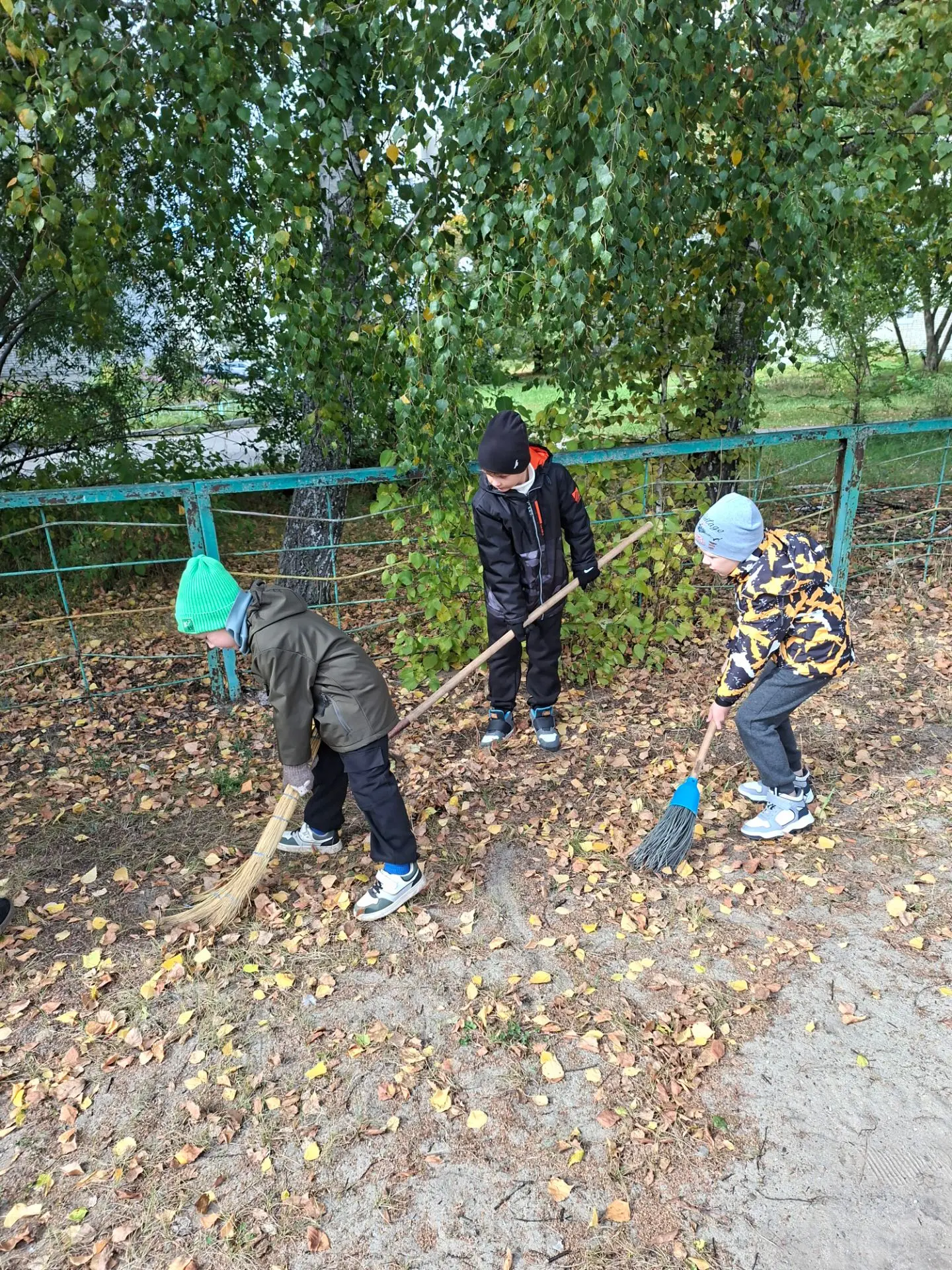 🍂 Сегодня #Солнышки не просто гуляли — они трудились! Дети убирали опавшую листву и по...