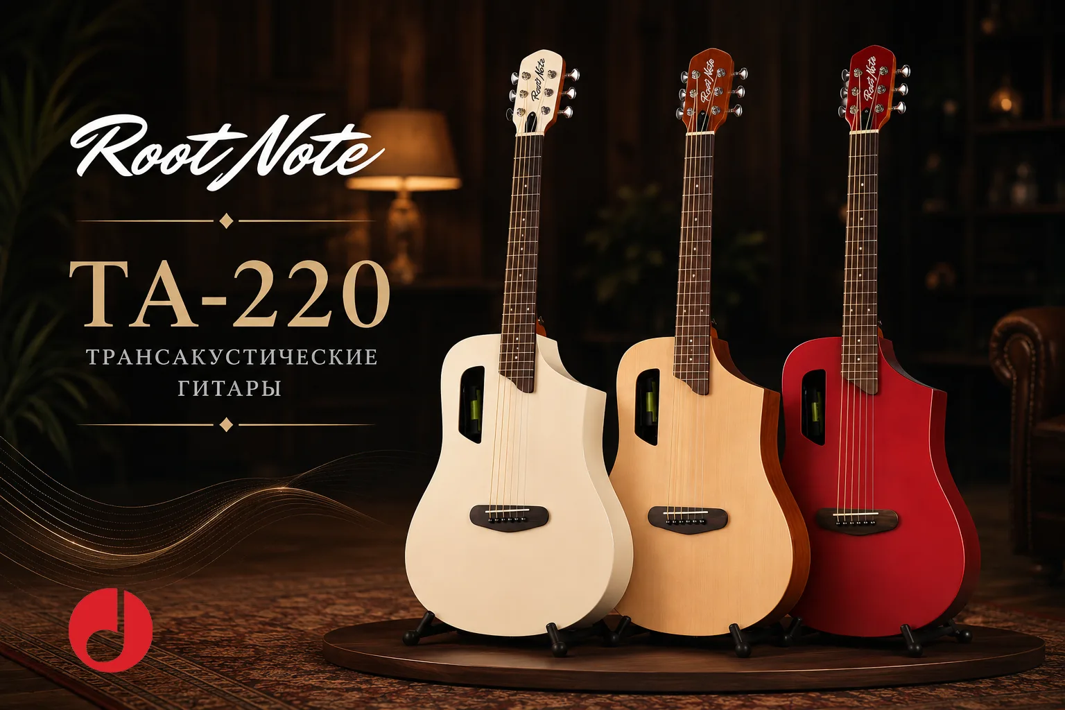 Root Note TA220 — трансакустическая гитара, которая украсит вашу витрину