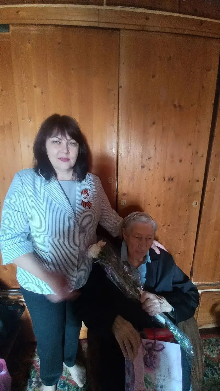 🎗🎗🎗В преддверии праздника — Дня Победы 9 мая — по доброй традиции учащиеся нашего лицея посетили вет