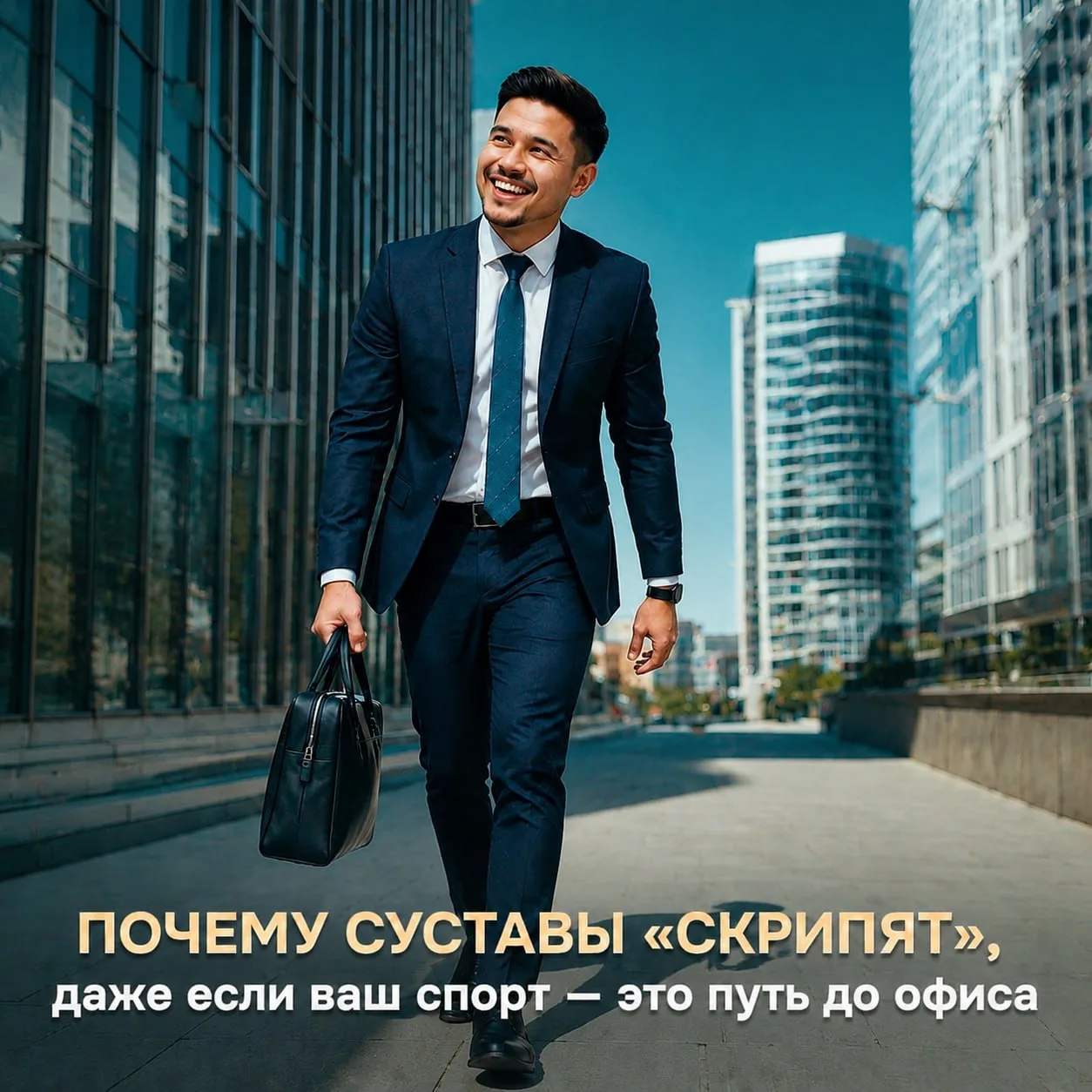 Почему суставы начинают беспокоить, даже если ваш главный спорт — путь до офиса? 🧐