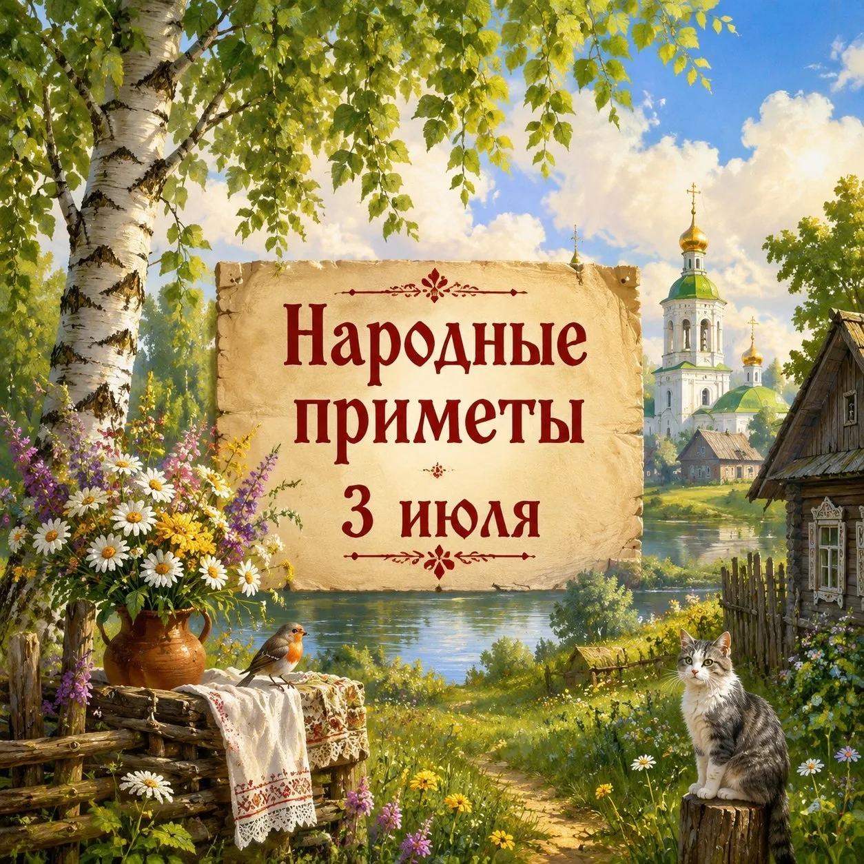 🌿 Народные приметы на 3 июля — Мефодий Перепелятник 🌿