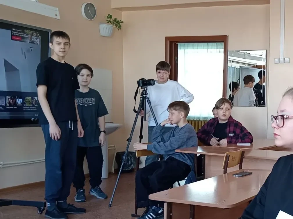 На каникулах на базе нашей школы прошла каникулярная  профильная смена детского ТВ «Медиаквант 22» т