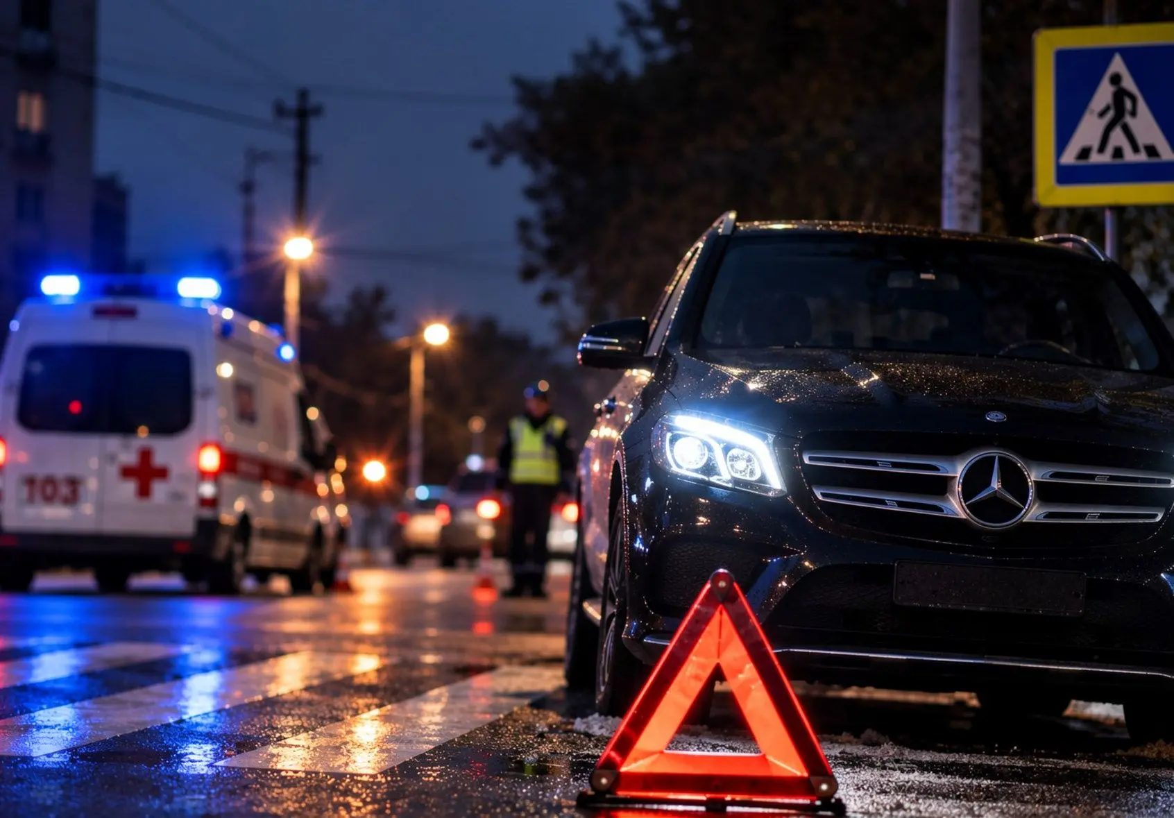 😱ДТП на улице Нариманова: автомобиль сбил пешехода