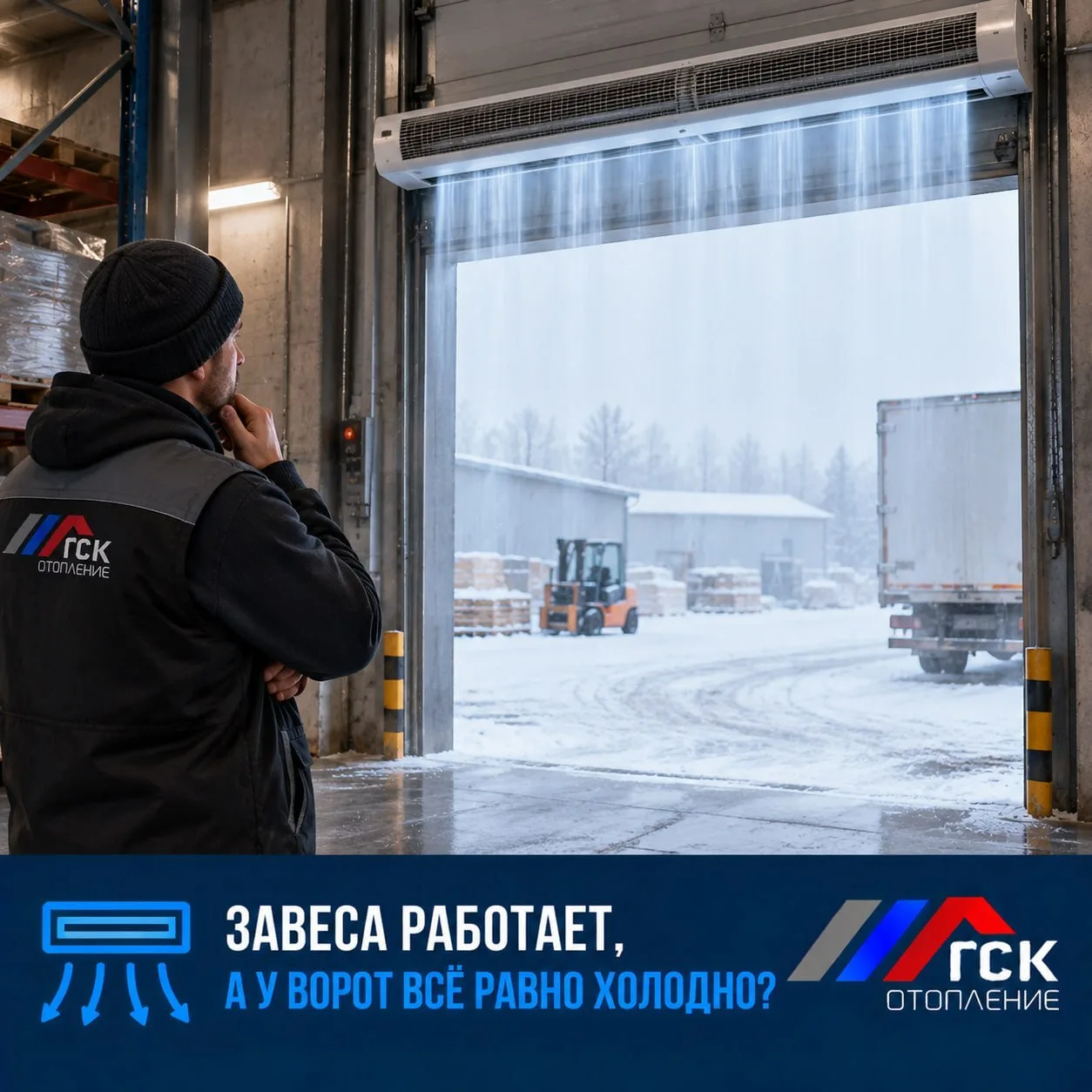 Завеса работает, а у ворот всё равно холодно?