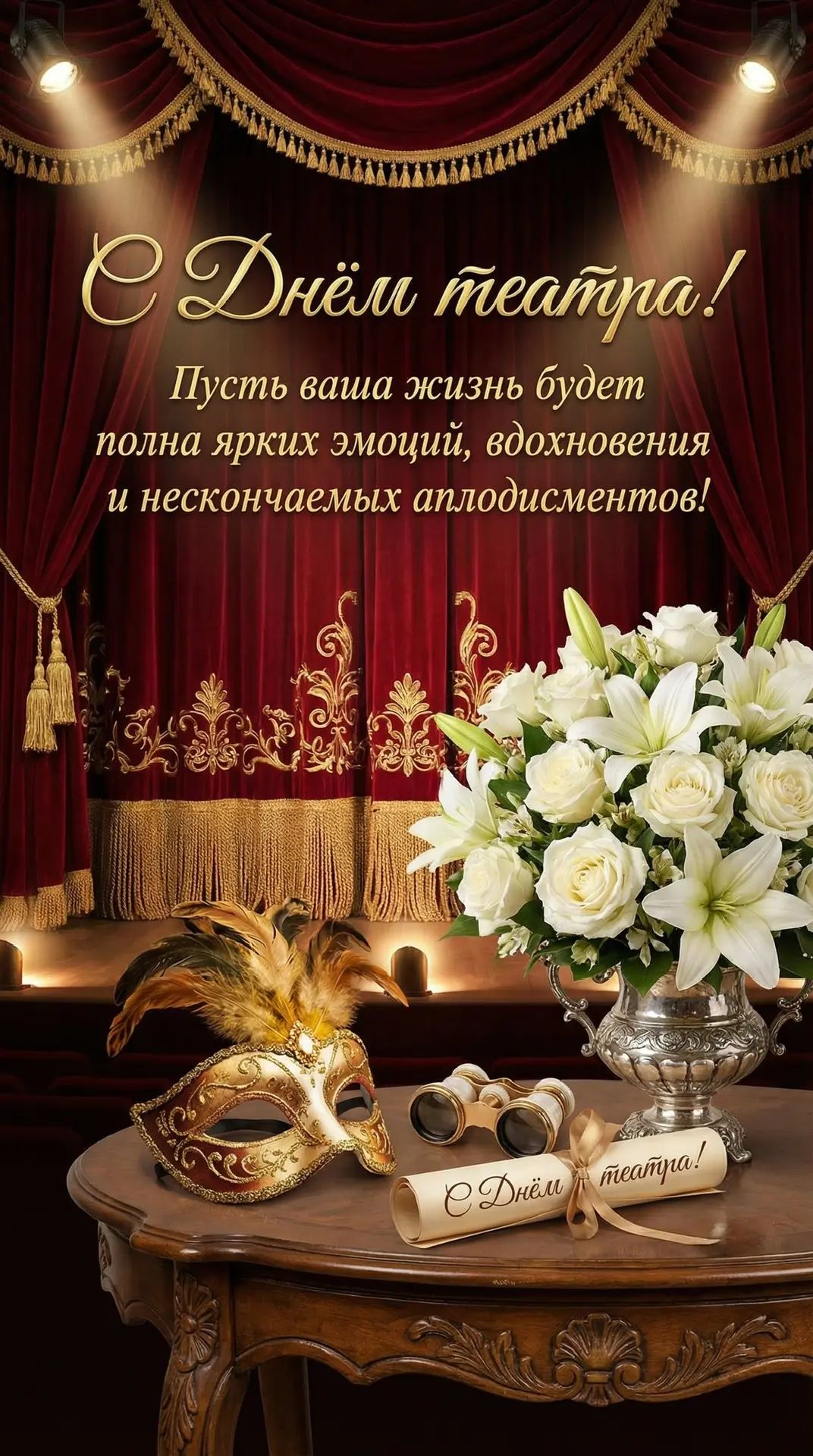 27 марта — Международный день театра!

ПОДПИШИСЬ — не пропусти ни один праздник❤️