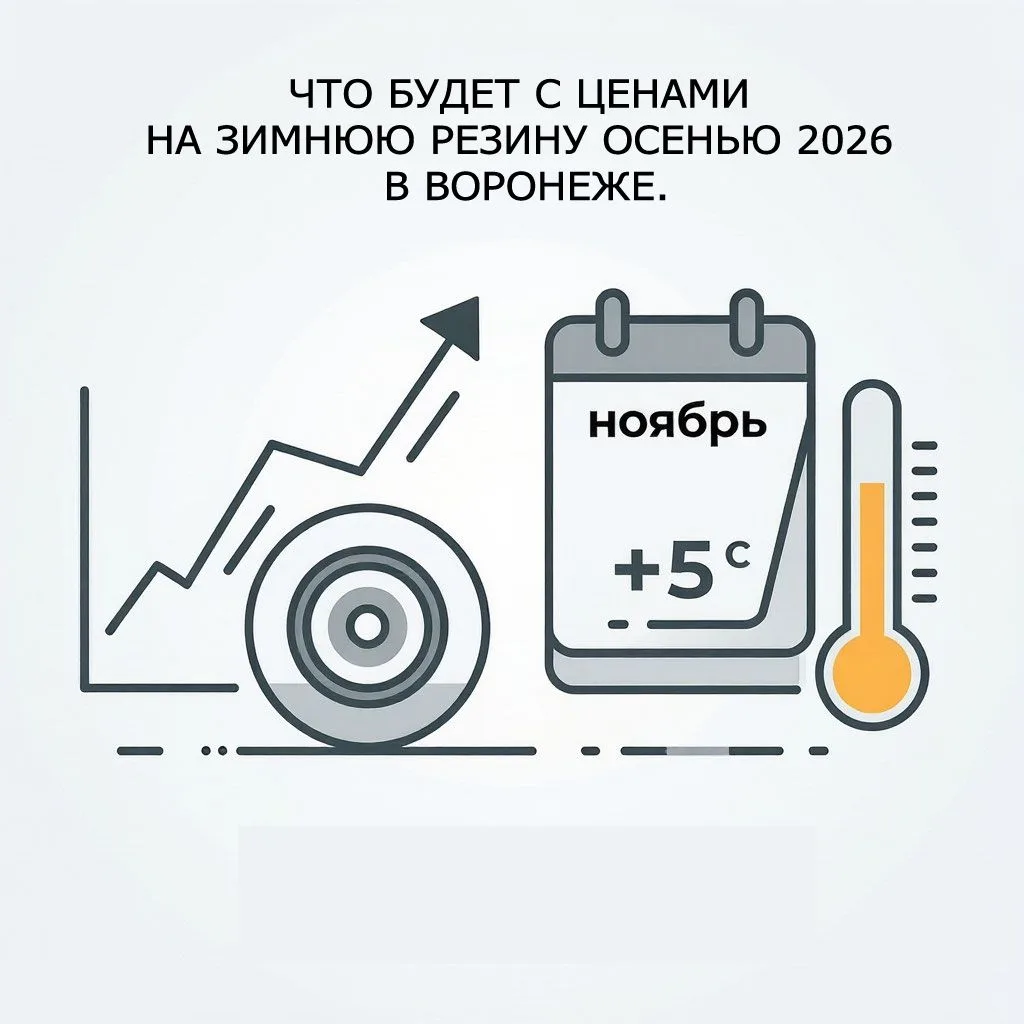 🚗 Что будет с ценами на зимнюю резину осенью 2026 в Воронеже.