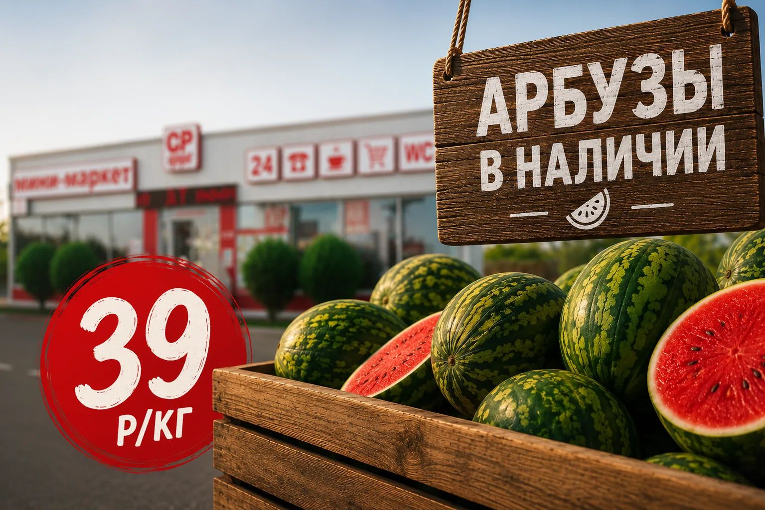 🍉 Арбузы уже на наших АЗС!