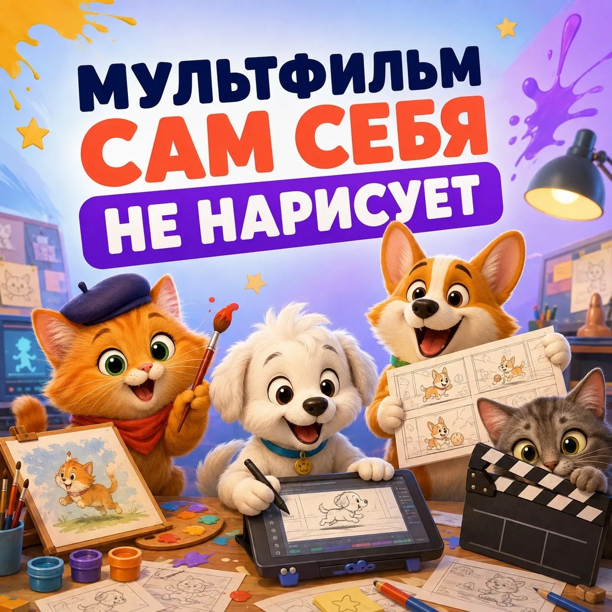 Мультфильм сам себя не нарисует. Хотя теперь почти может 😄