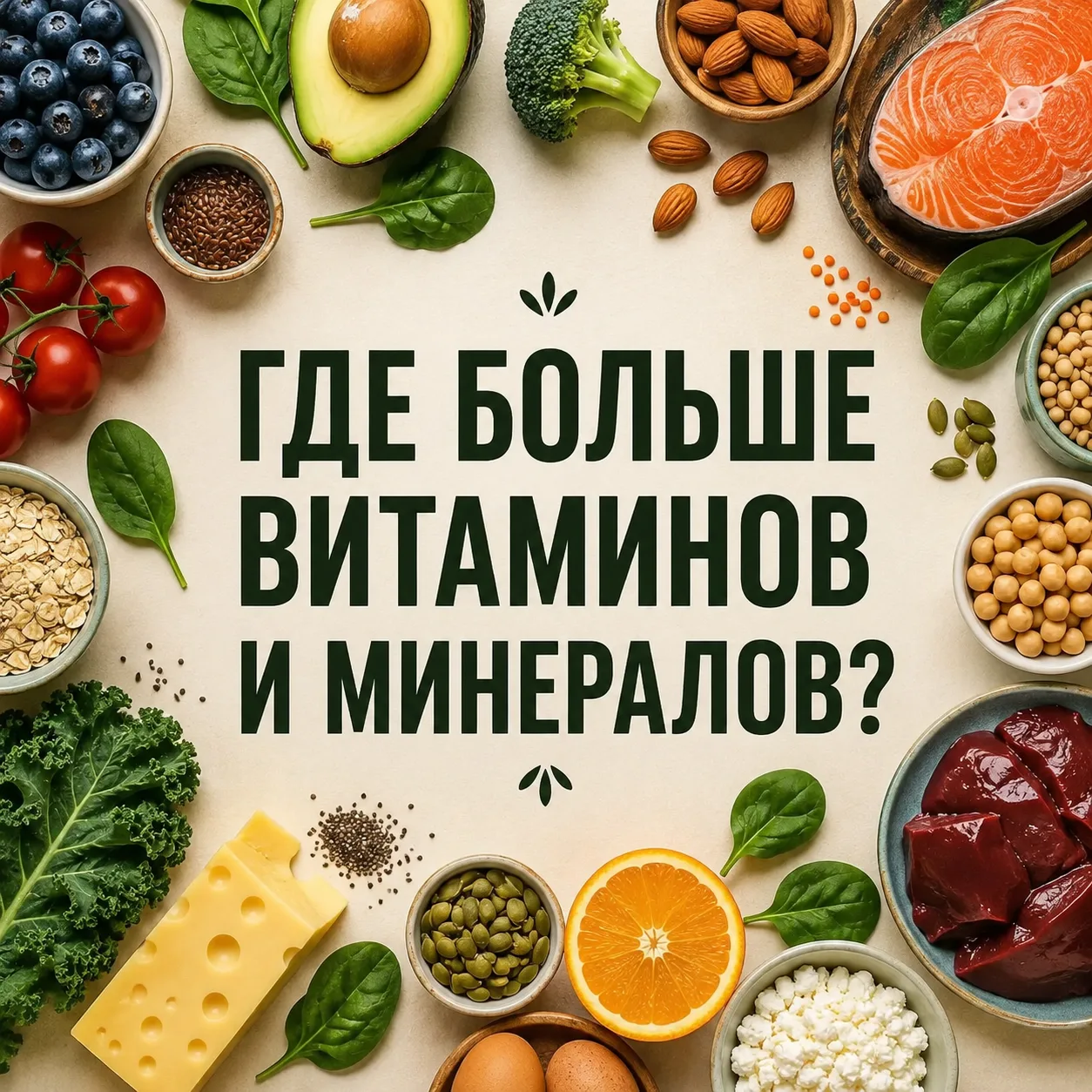 Где искать витамины и минералы? Сохраняйте, чтобы не потерять!