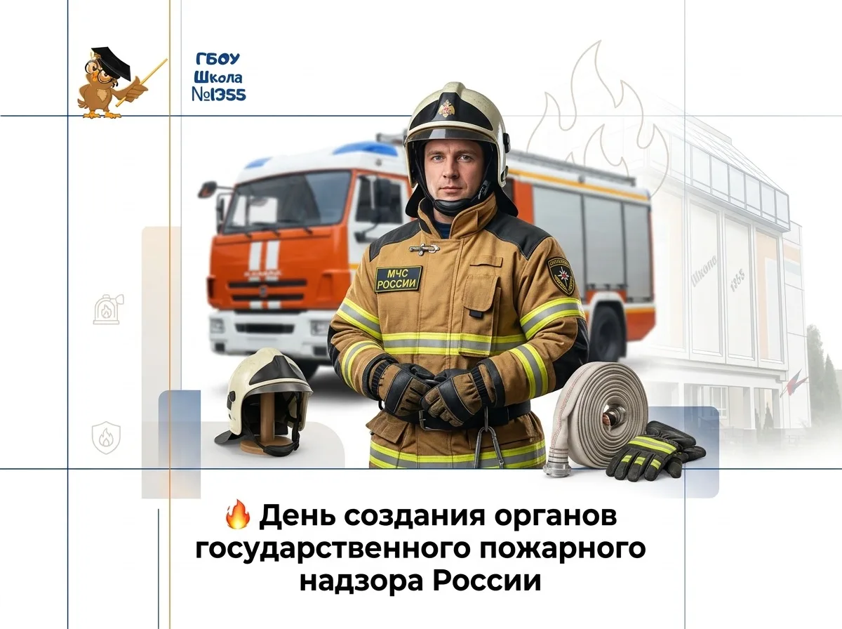 🚒 Друзья, сегодня в России отмечается ДЕНЬ СОЗДАНИЯ ОРГАНОВ ГОСУДАРСТВЕННОГО ПОЖАРНОГО НАДЗОРА 🔥

