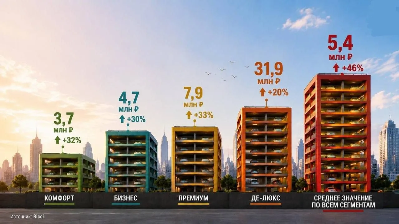ℹ️ Стоимость машино-мест в Москве взлетела в 1,5 раза - до 5,4 млн рублей

Парковки в столичных ново