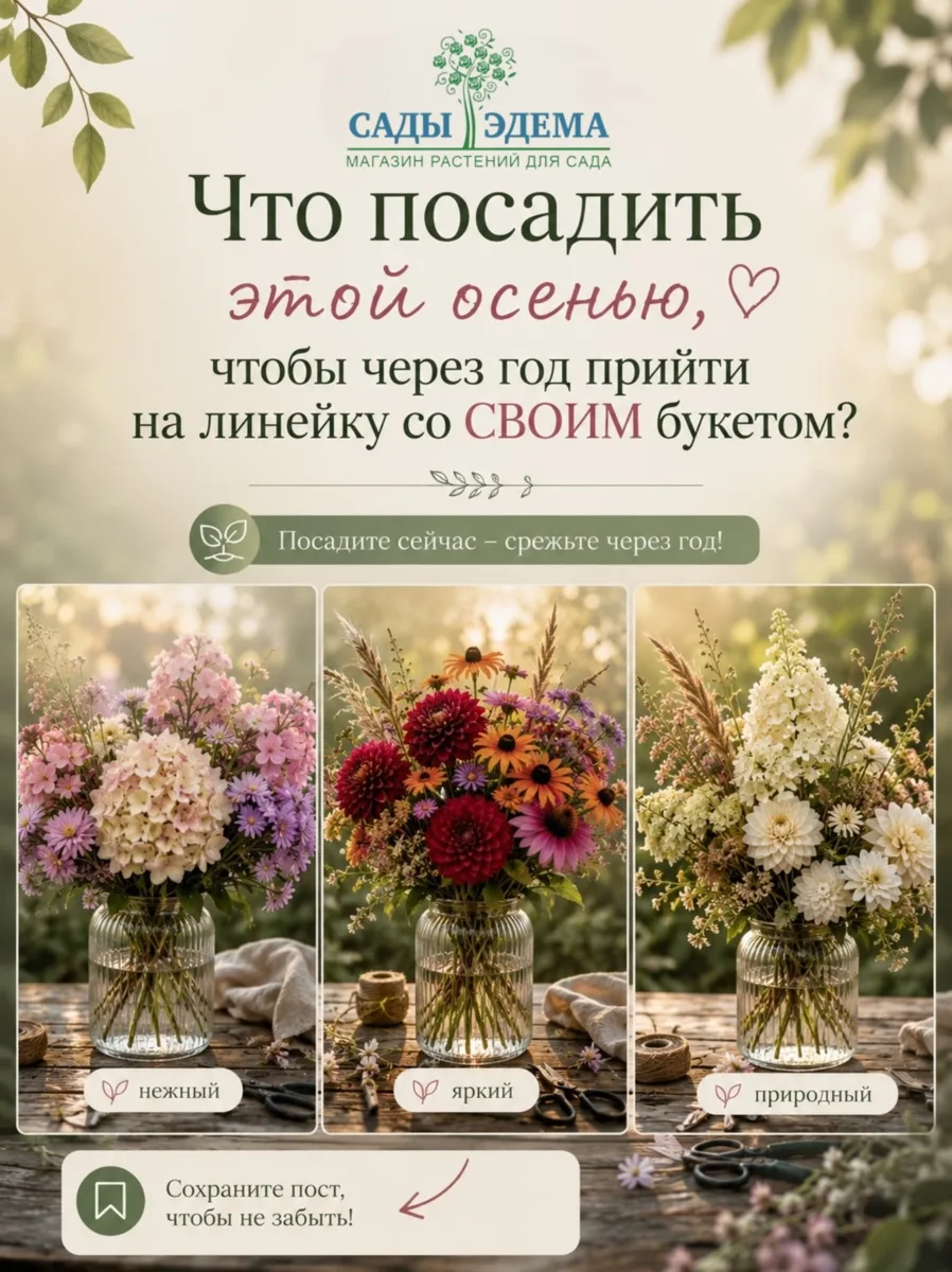 Что посадить этой осенью чтобы в следующем году был свой букет