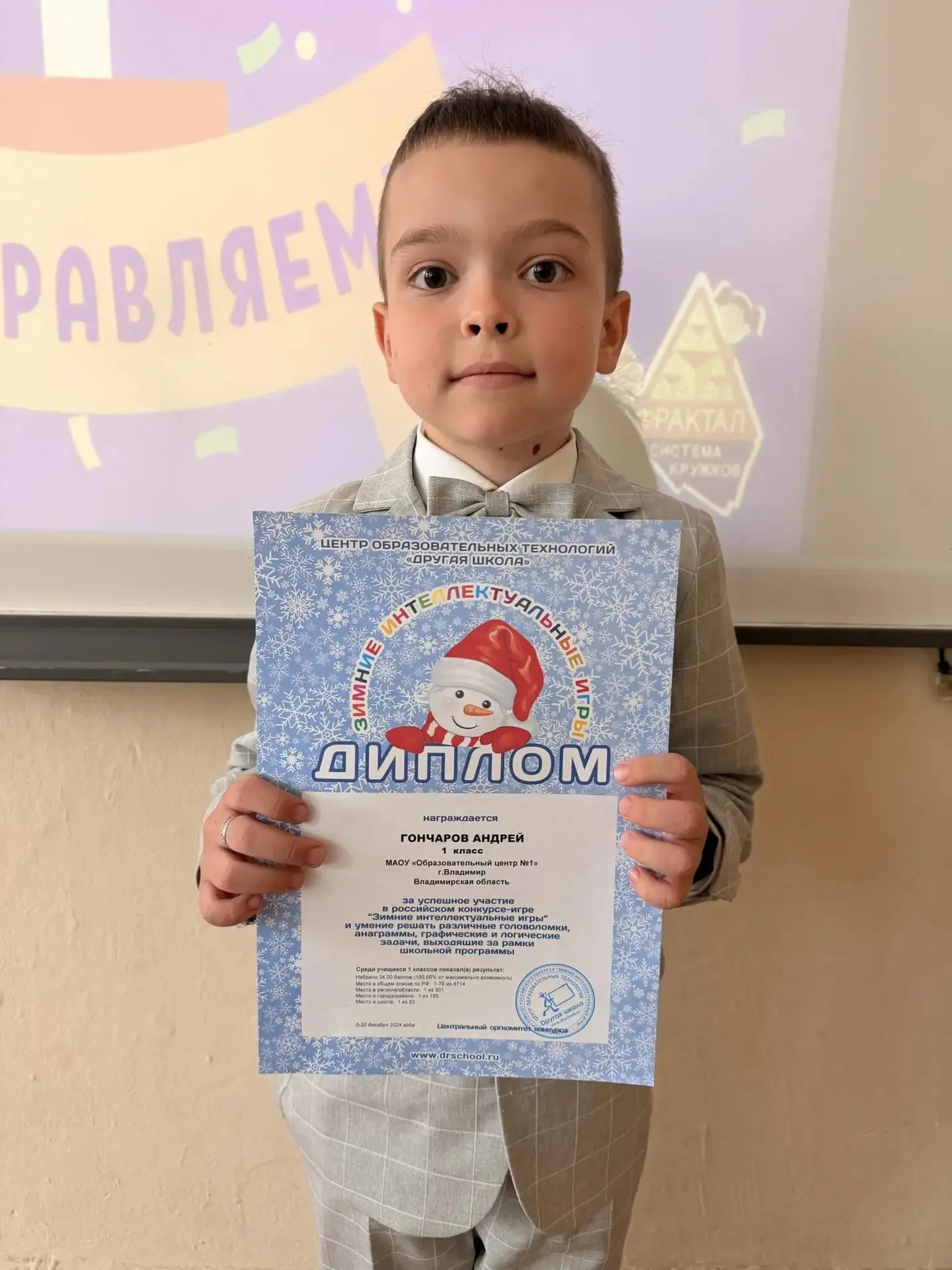 🏆 Наши звёздочки на «Зимних интеллектуальных играх»! Гордимся каждым именем ✨