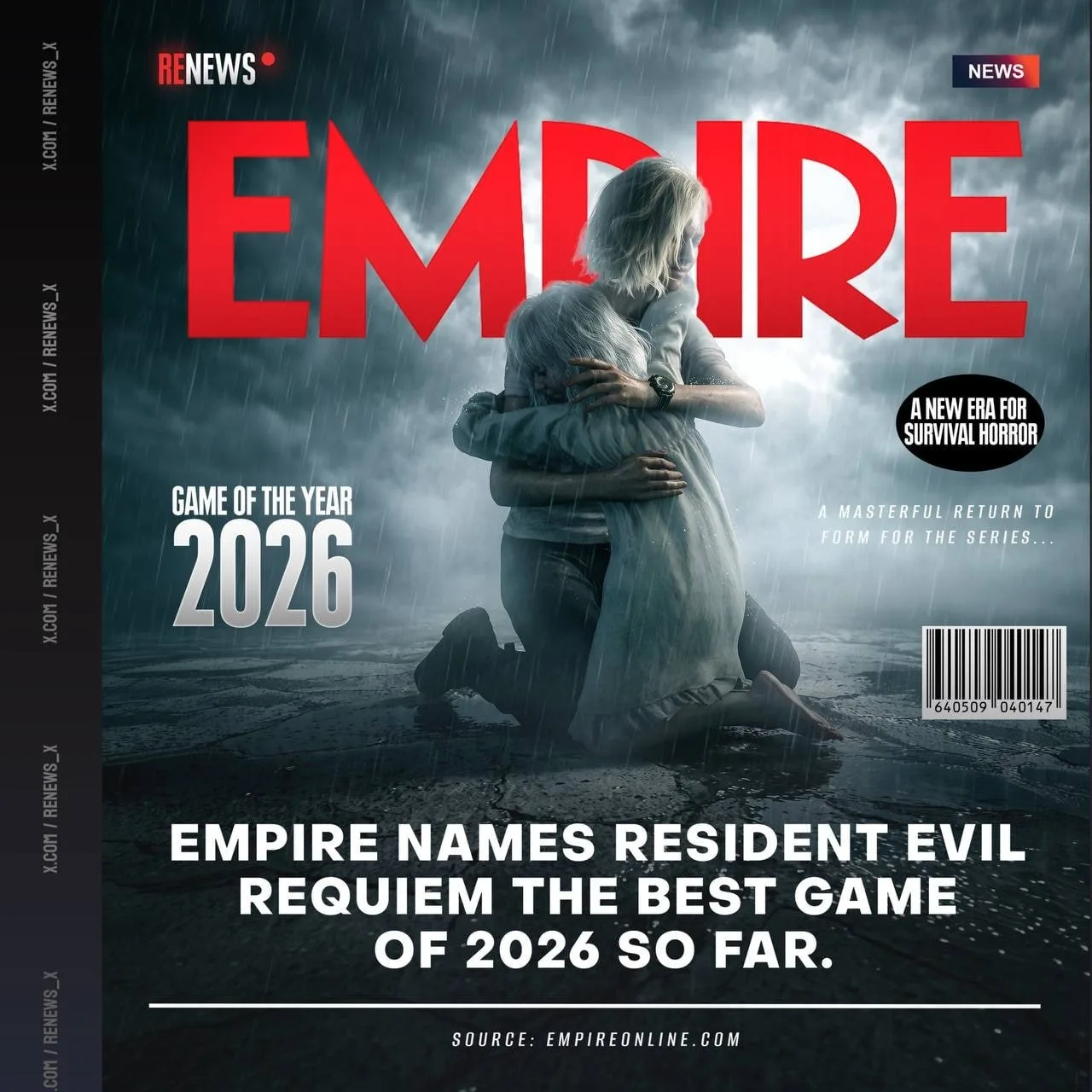 Журнал Empire назвал Resident Evil: Requiem лучшей игрой 2026 года.