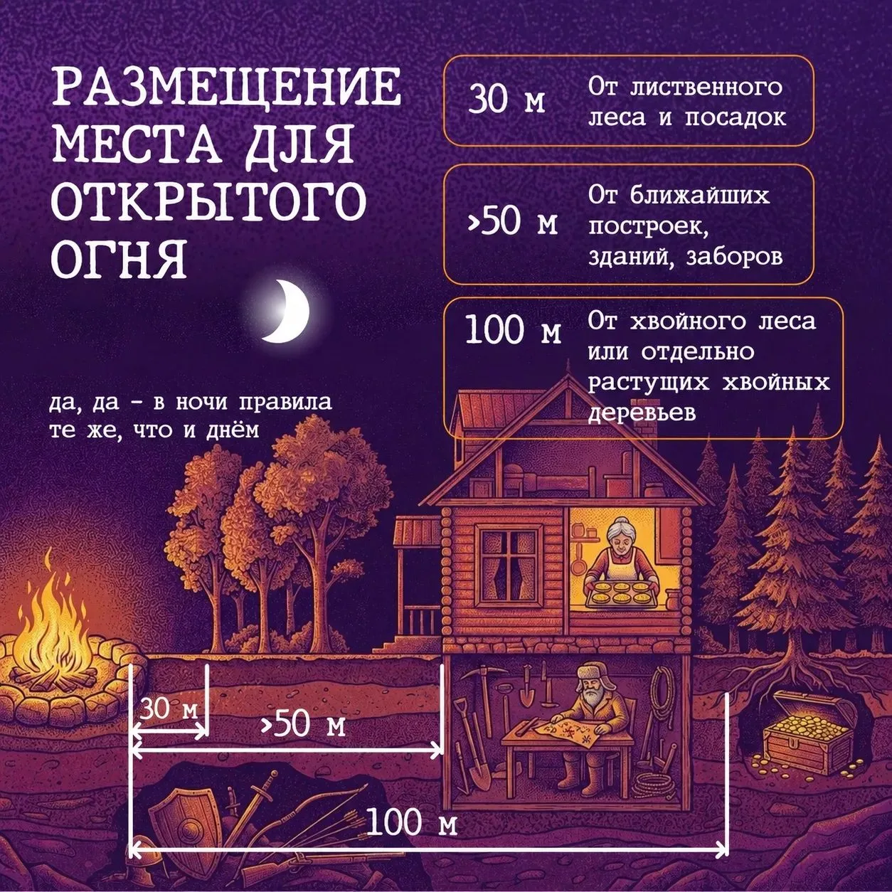 Как безопасно развести открытый огонь на участке?🔥