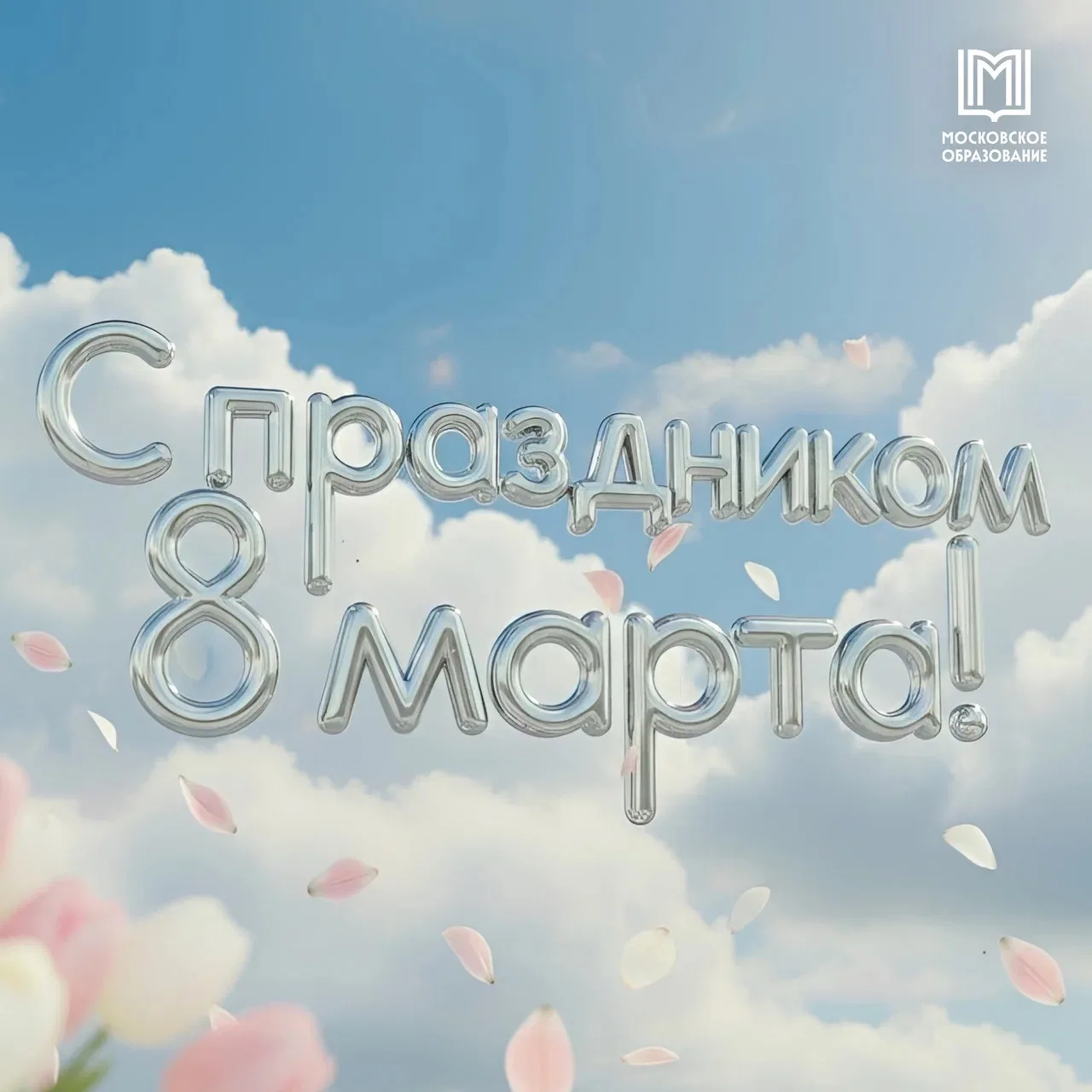 С Международным женским днём!   🌷 Дорогие ученицы, учителя, мамы и бабушки!  🎉 От всей души поздравл