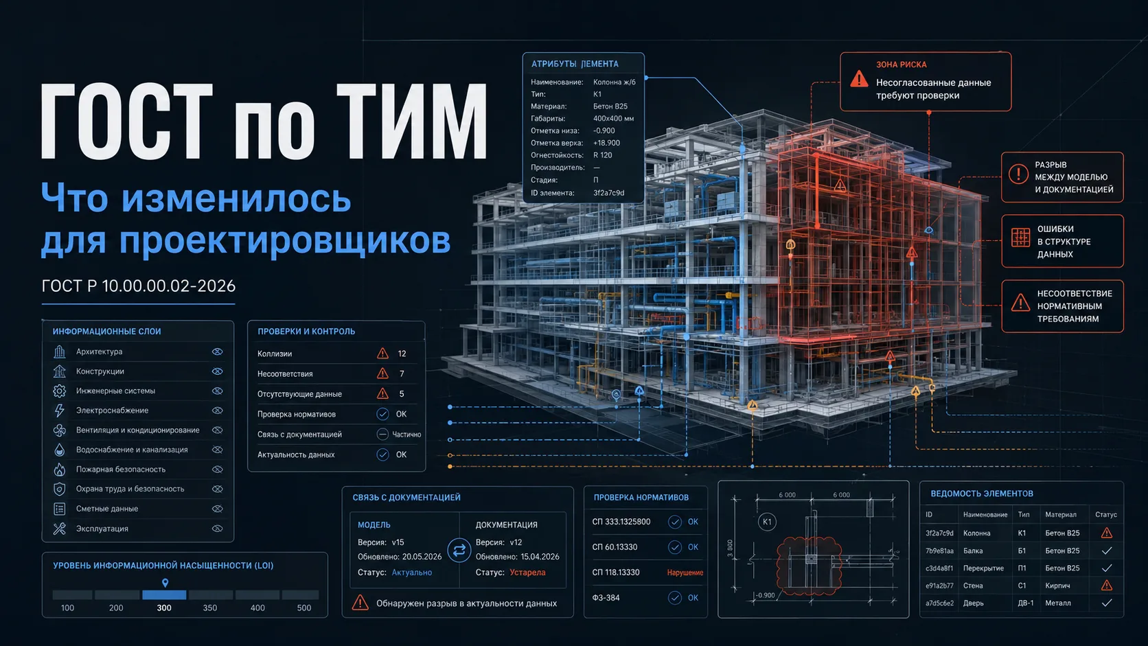 Новый ГОСТ по ТИМ уже действует. Плюсы и риски для проектировщиков разобрал здесь.                  