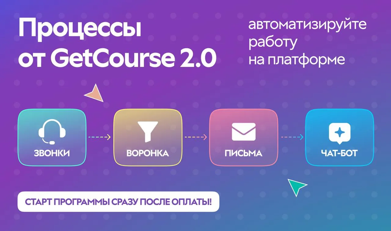 Забудьте о рутине: освойте Процессы от GetCourse 2.0 🚀