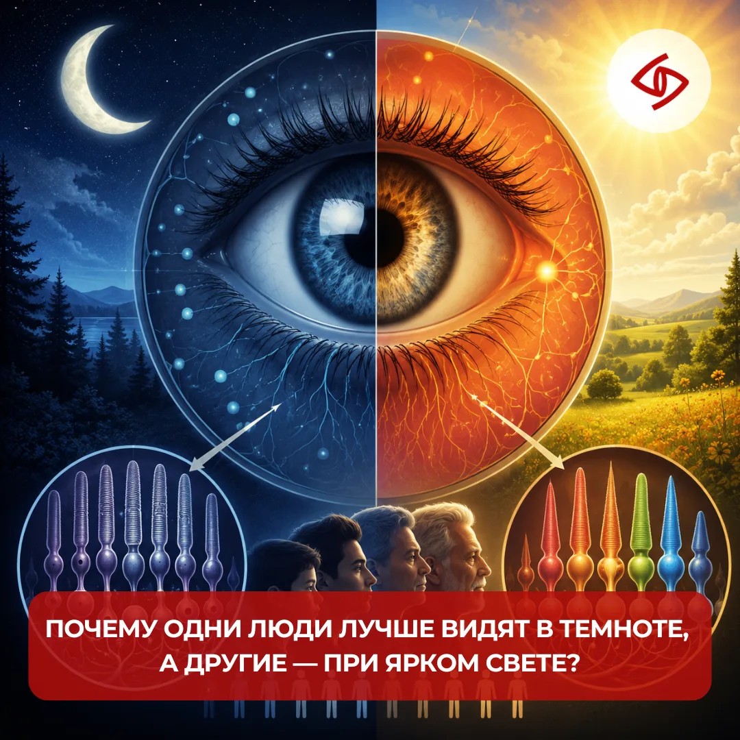 Наше зрение — это не “одинаковая камера” у всех людей. Оно зависит от того, как устроен...