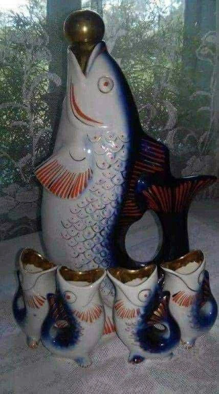 Легендарный сервиз «Рыбки». 🐟✨🛋