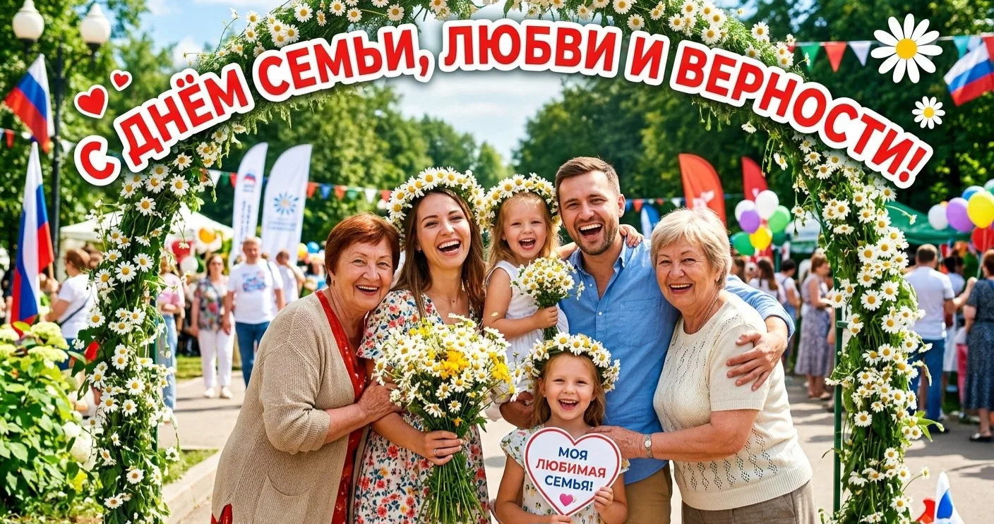 💞 С Днем семьи, любви и верности!

Сегодня мы отмечаем праздник, который напоминает о самых важных 
