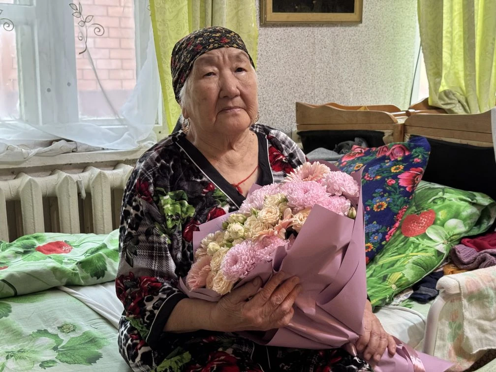 Свой 94-й день рождения сегодня отмечает Джама Анджигаевна Убушаева! 💐  Джама Анджигаевна – Тружениц