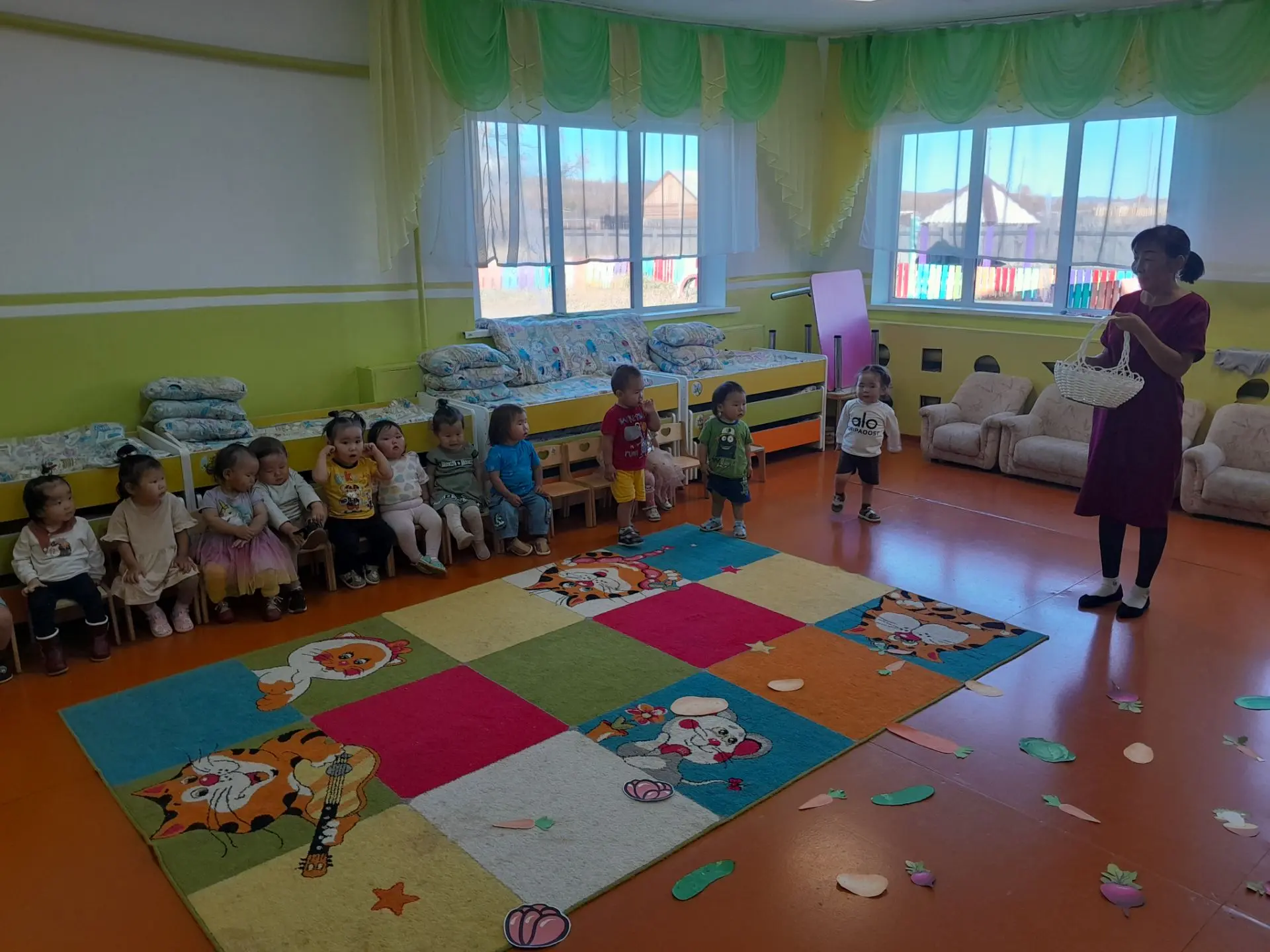 Дидактическая игра " Собери урожай" первой младшей группы
